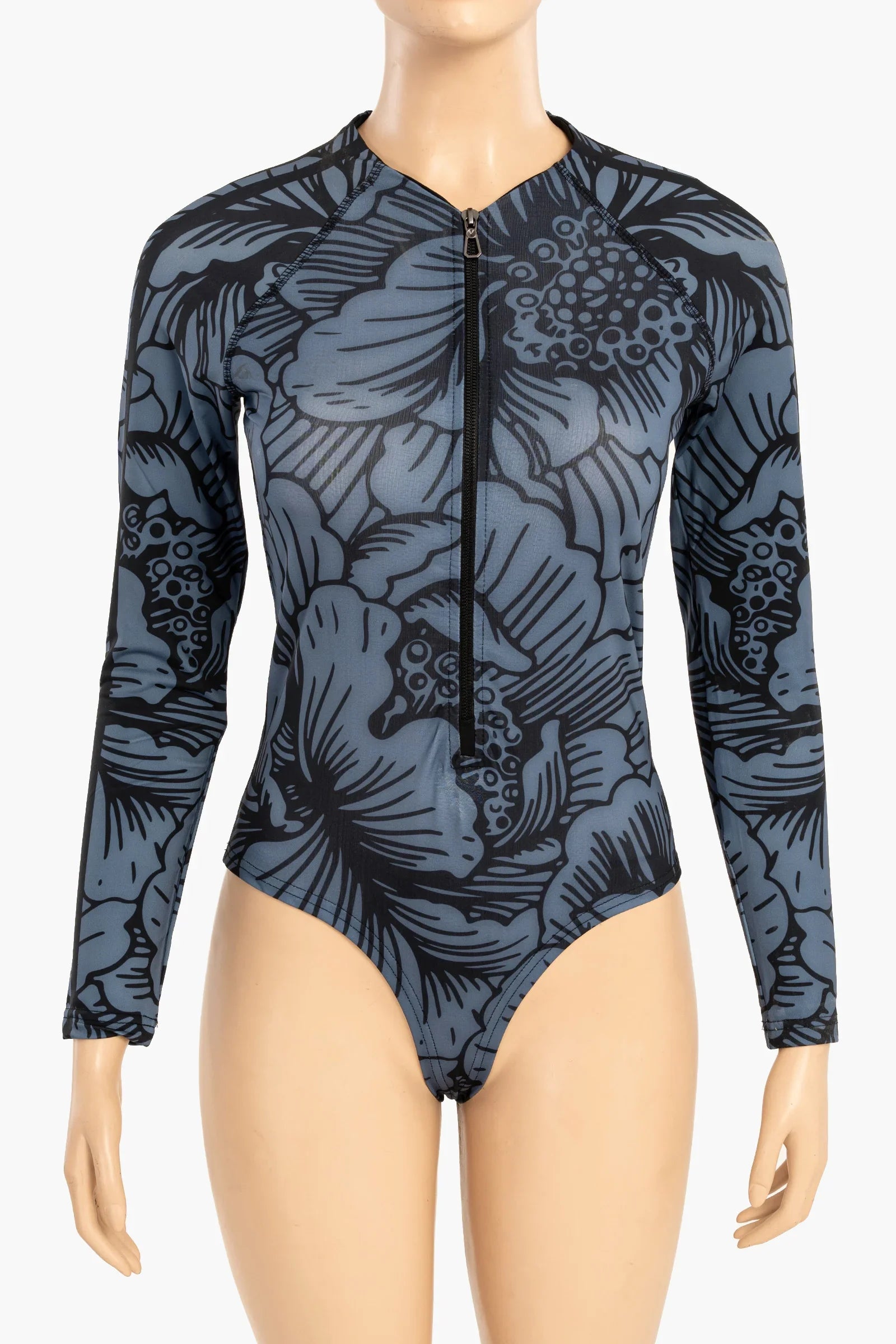 Floral Rash Guard Swimsuit