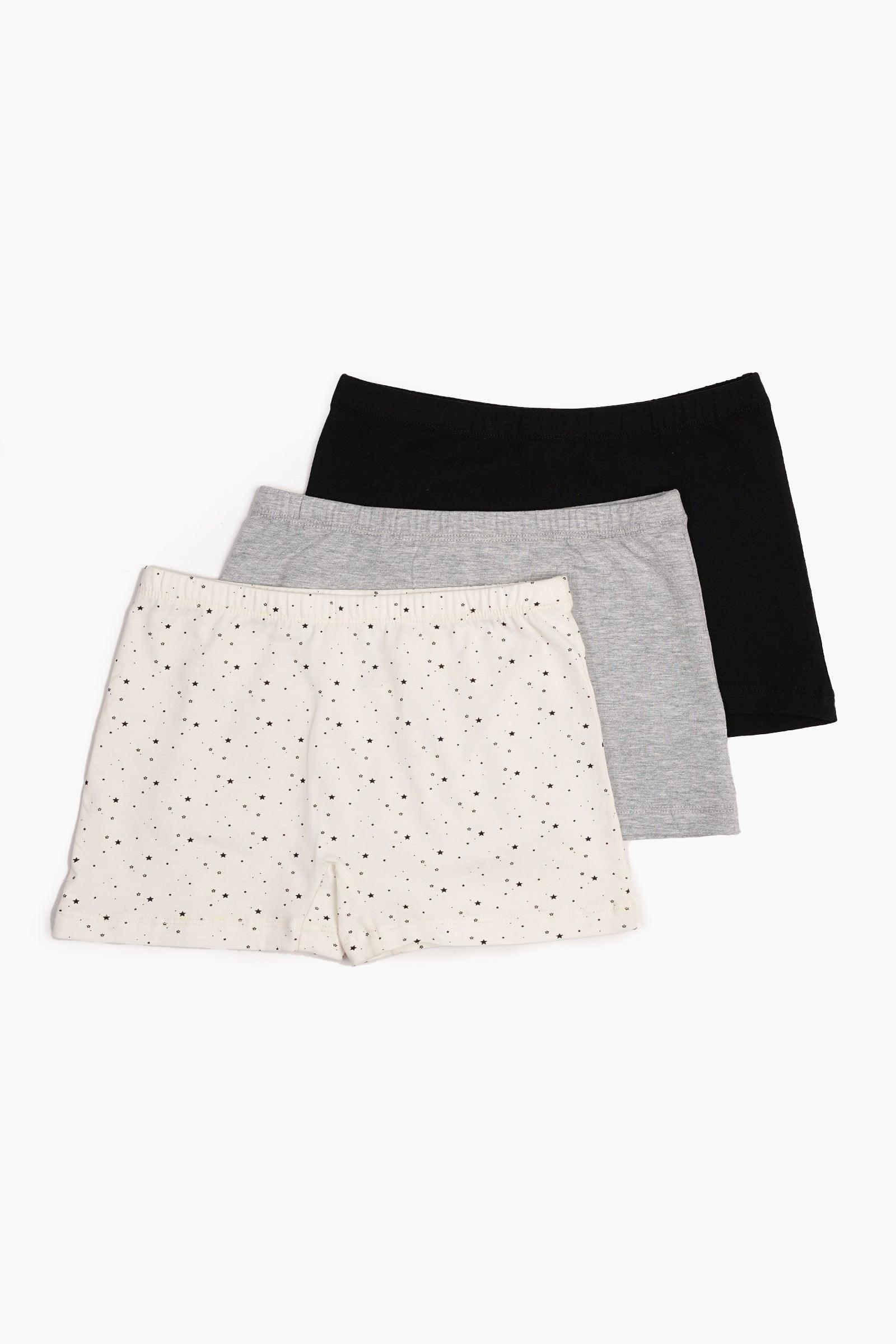 Pack of 3 Girly Brief Shorts - Carina - كارينا