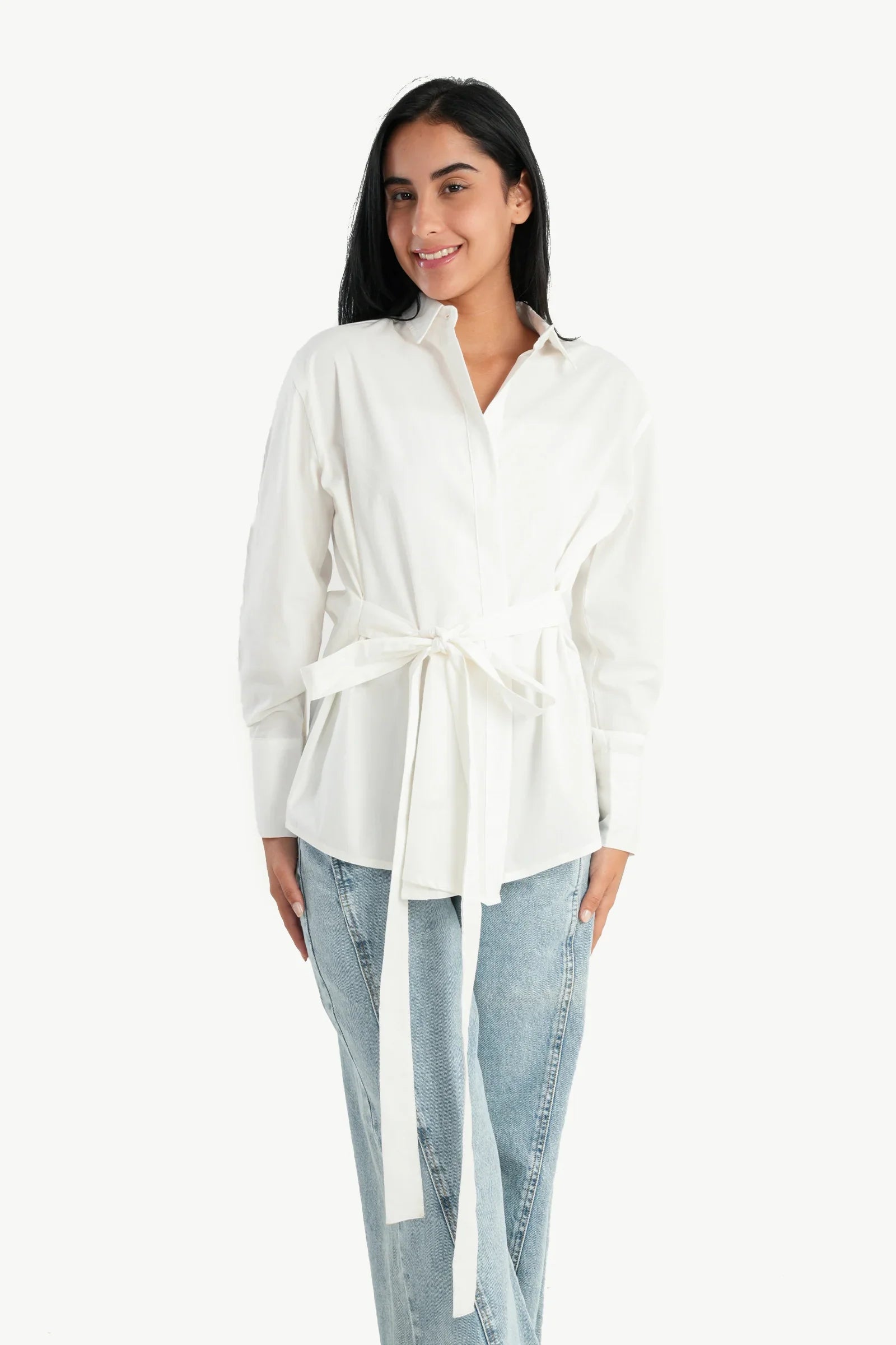 Shirt with Waist Belt