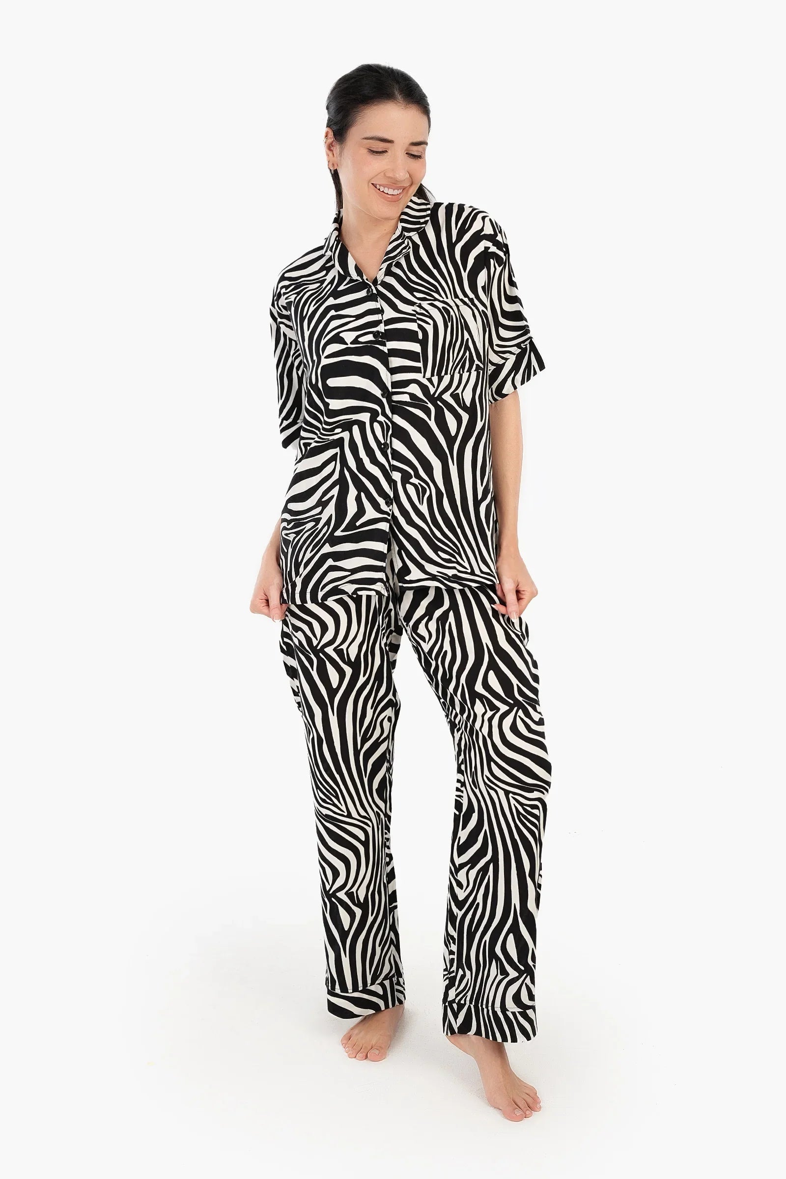 Zebra Print Pyjama Set