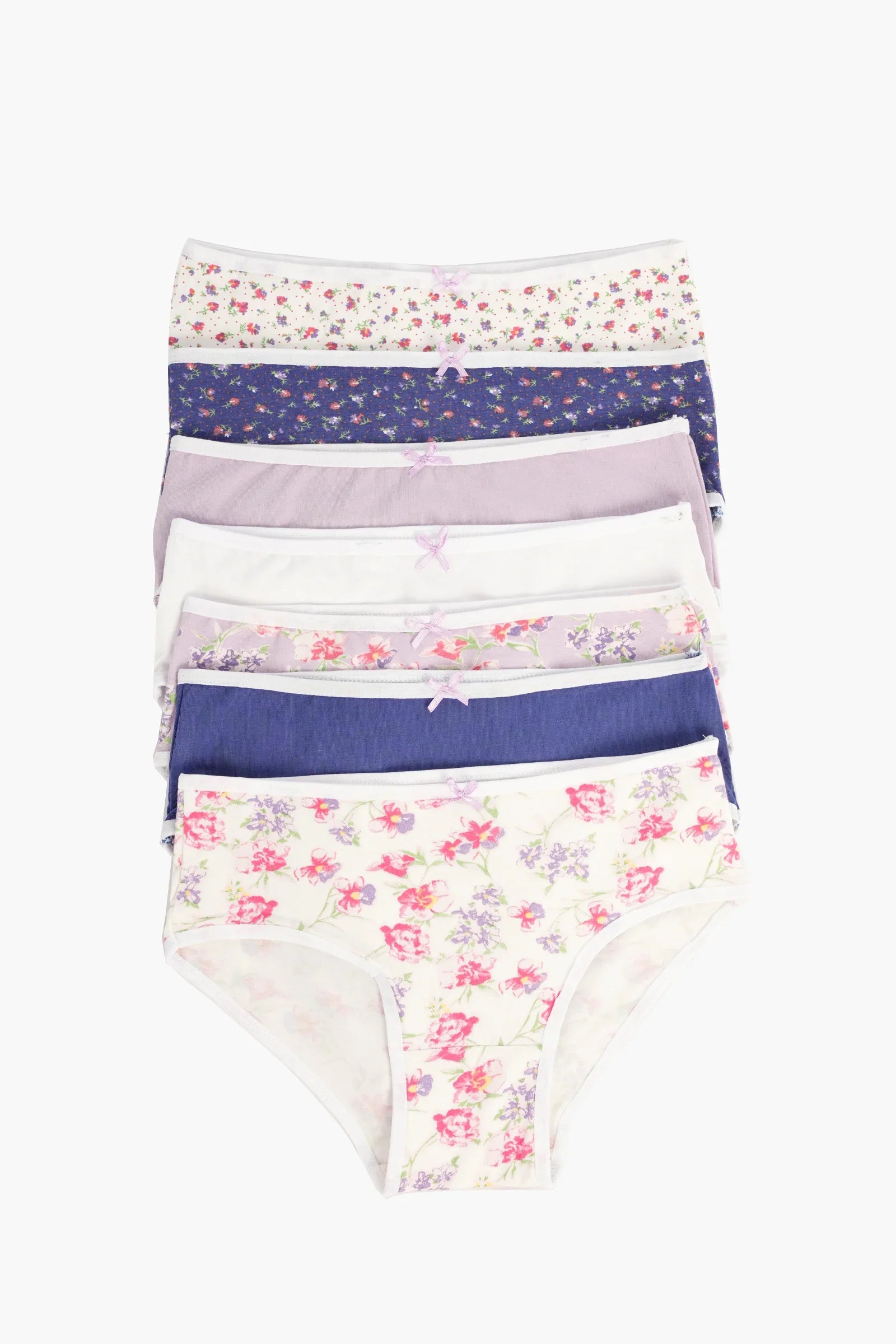 Pack of 7 Colored Brief Panties