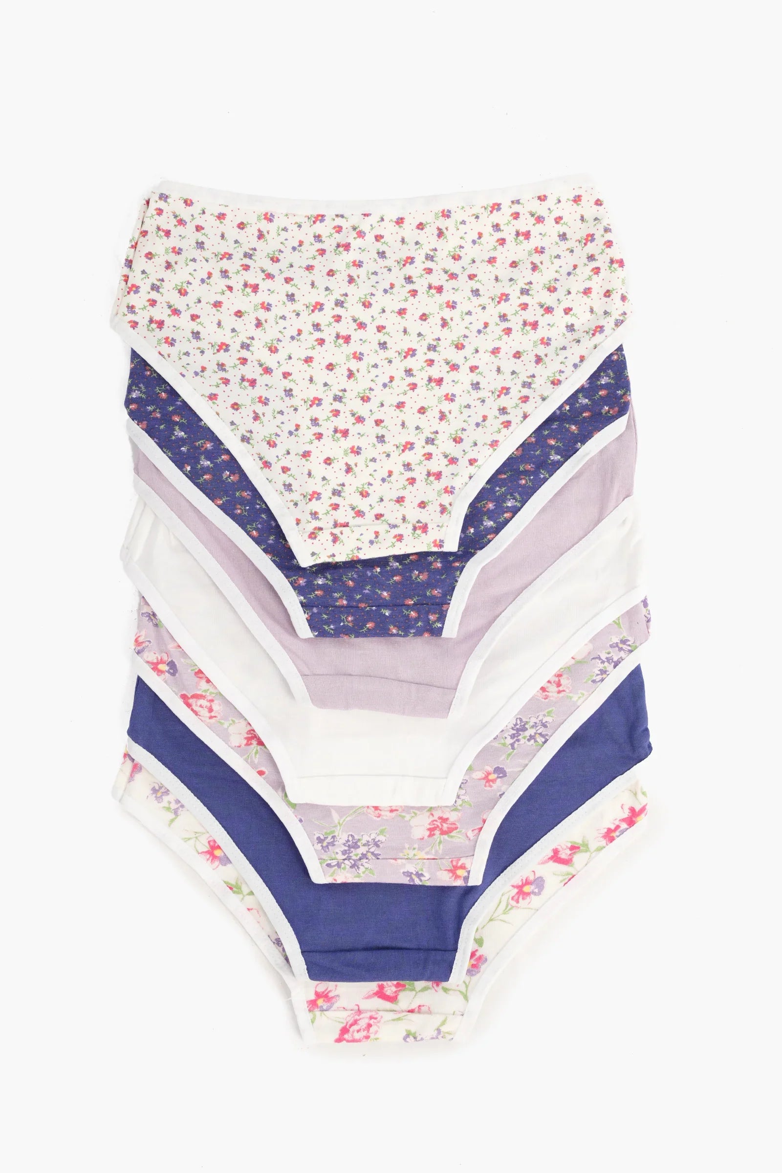 Pack of 7 Colored Brief Panties
