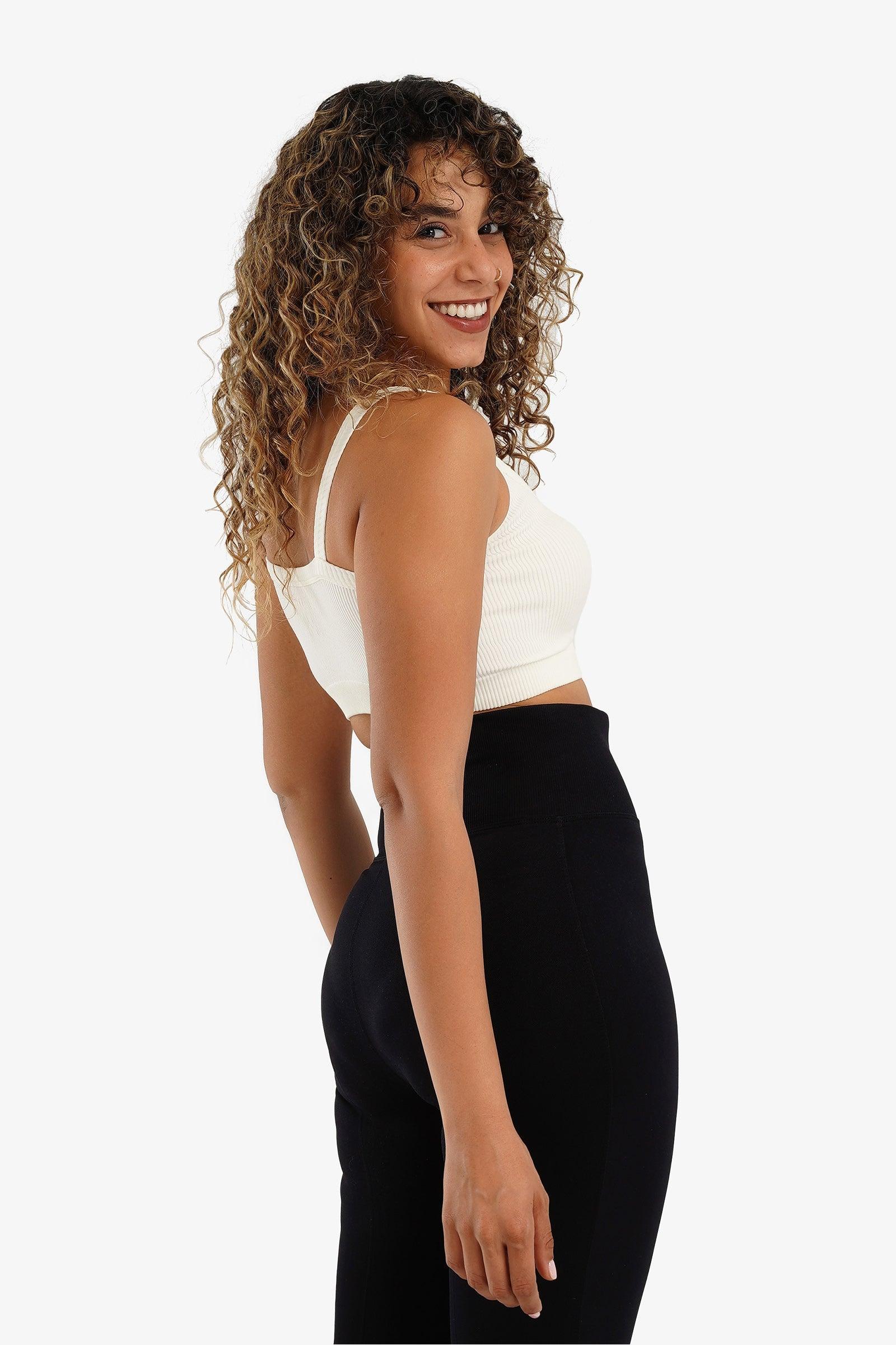 Plunge Neck Crop Top - Carina - كارينا