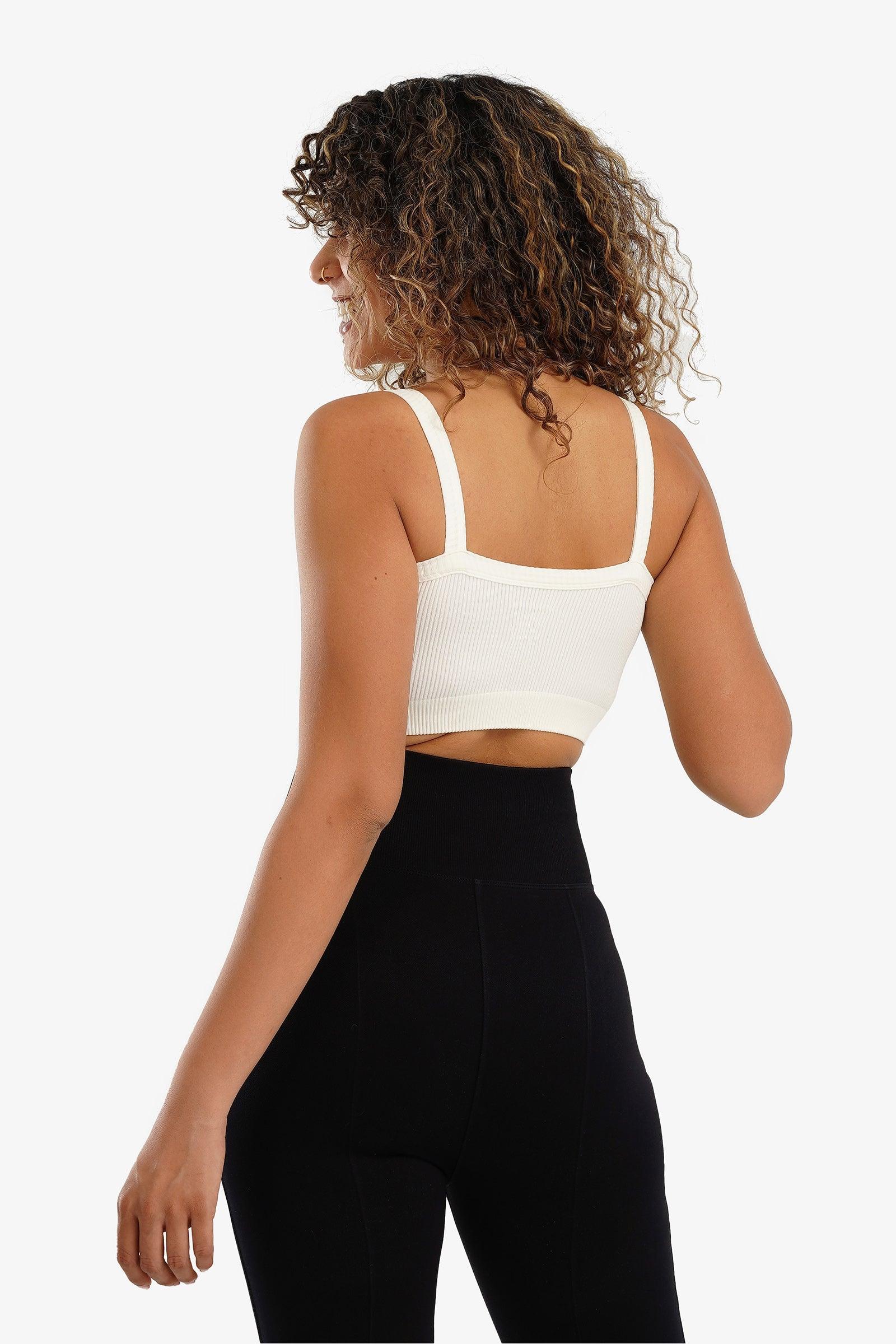 Plunge Neck Crop Top - Carina - كارينا