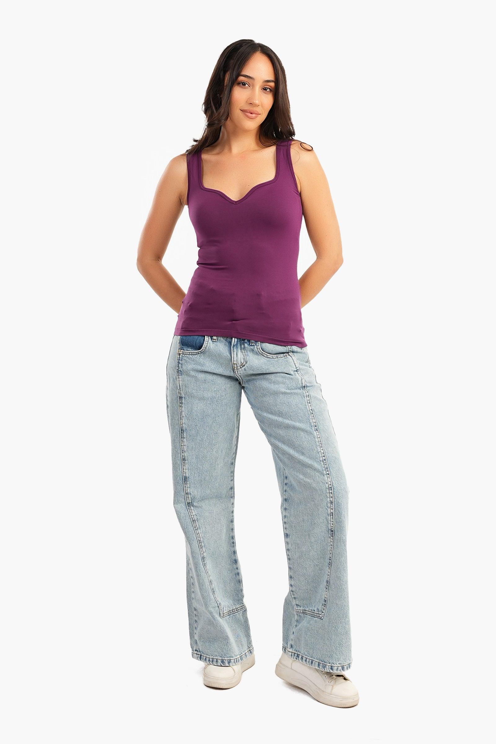 Sweetheart Neck Top - Carina - كارينا
