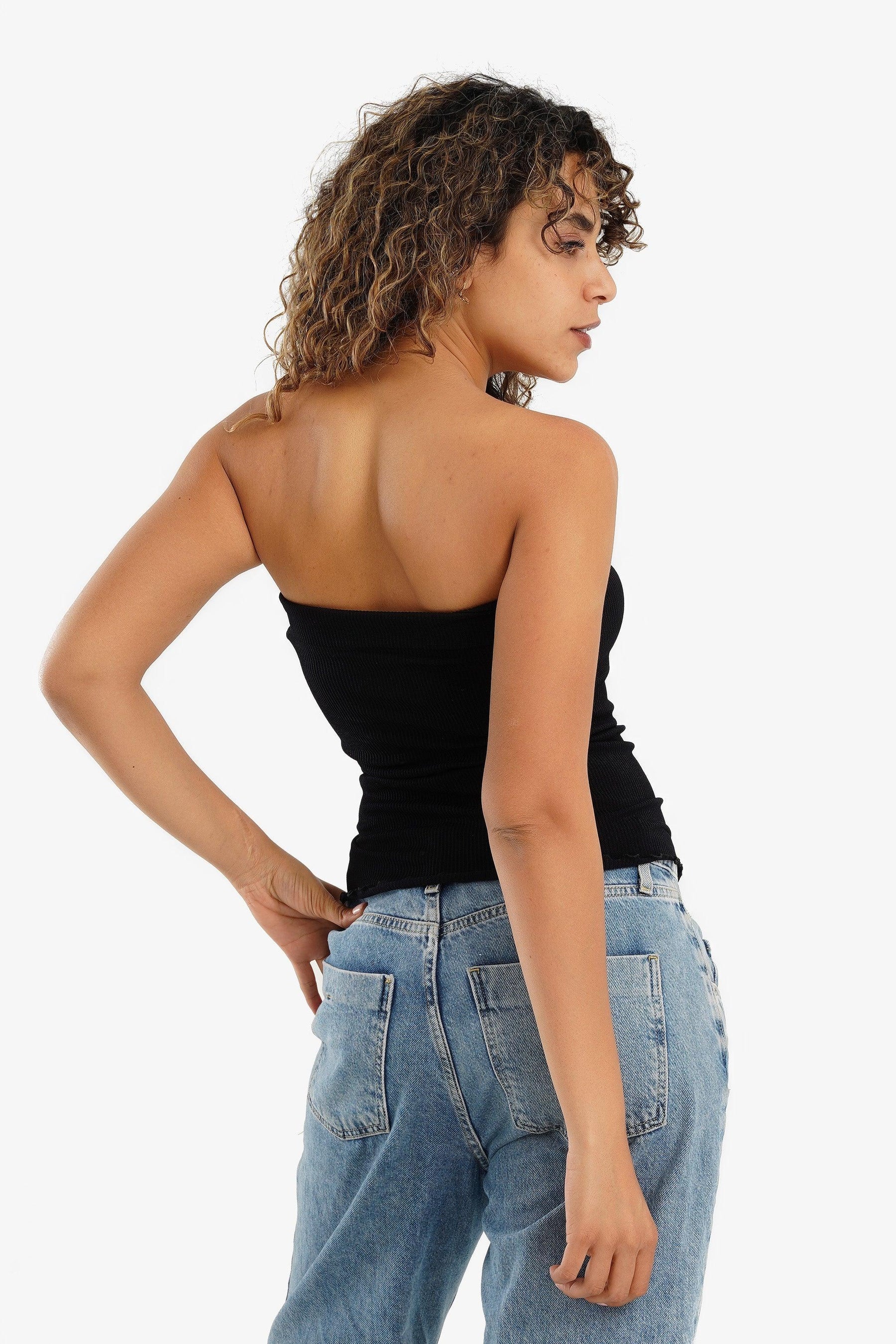 Strapless Ribbed Top - Carina - كارينا