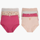 Pack of 7 Colored Full Brief Panties - Carina - كارينا