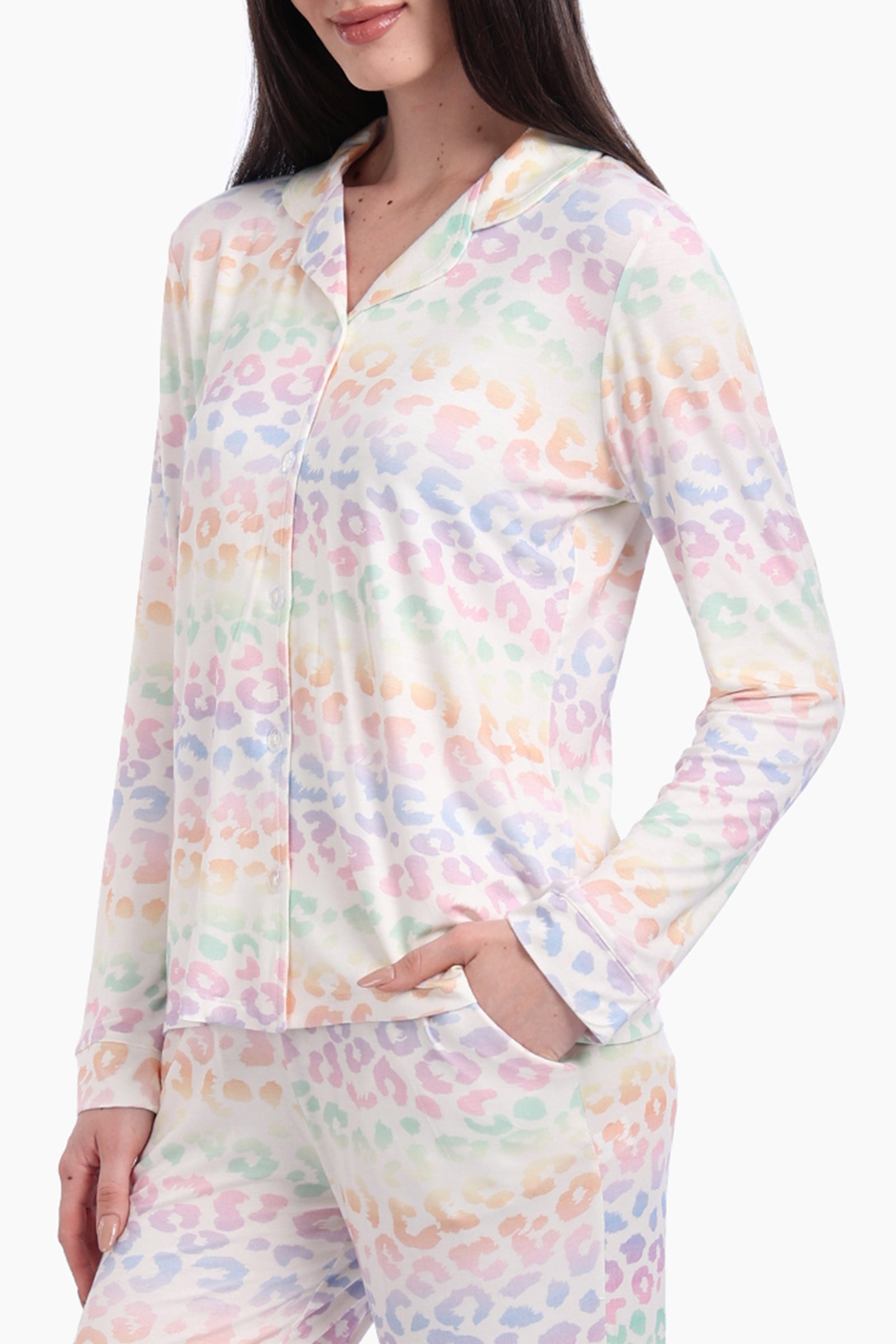 Colorful Animal Print Pyjama Set