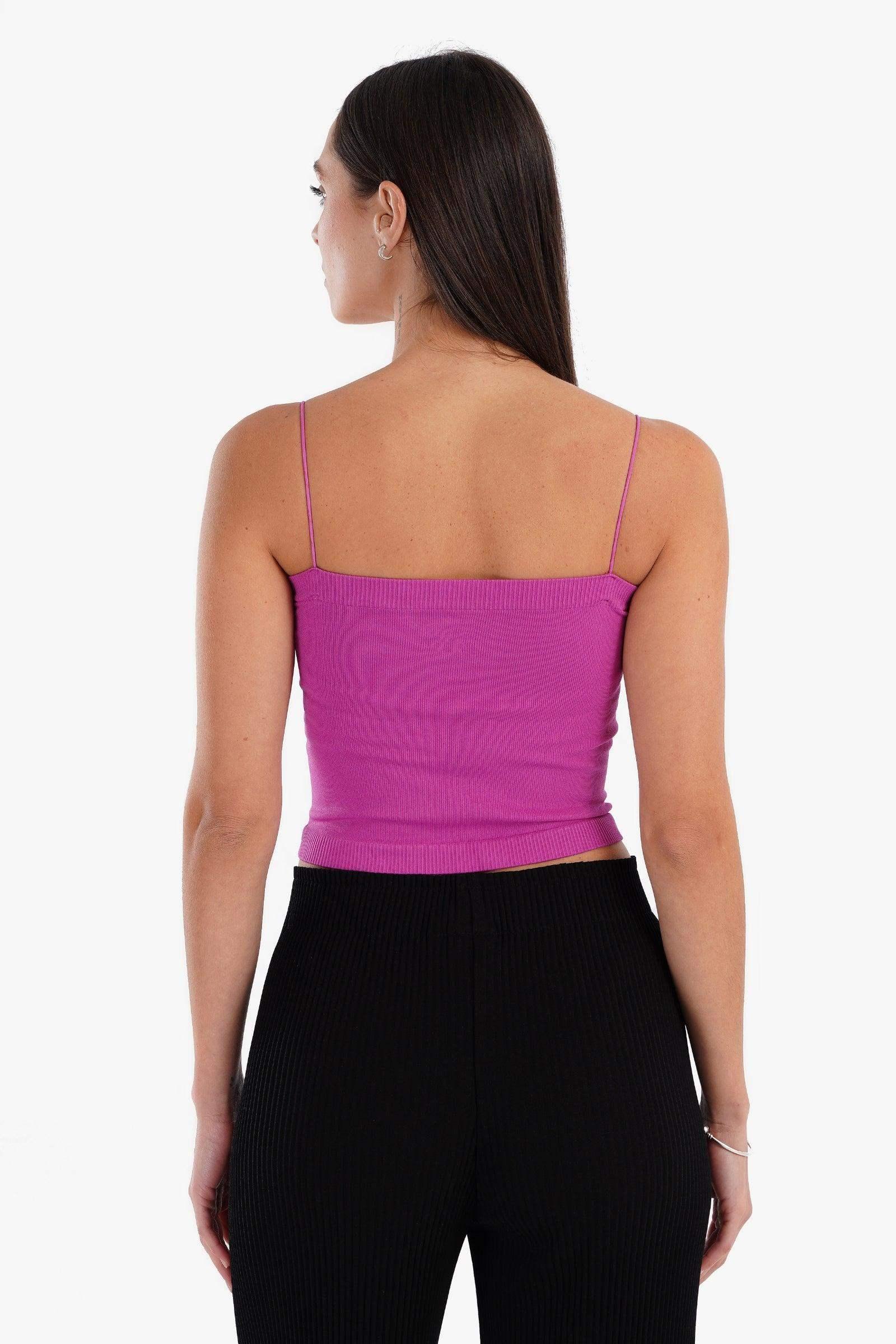 Spaghetti Straps Cropped Top - Carina - كارينا