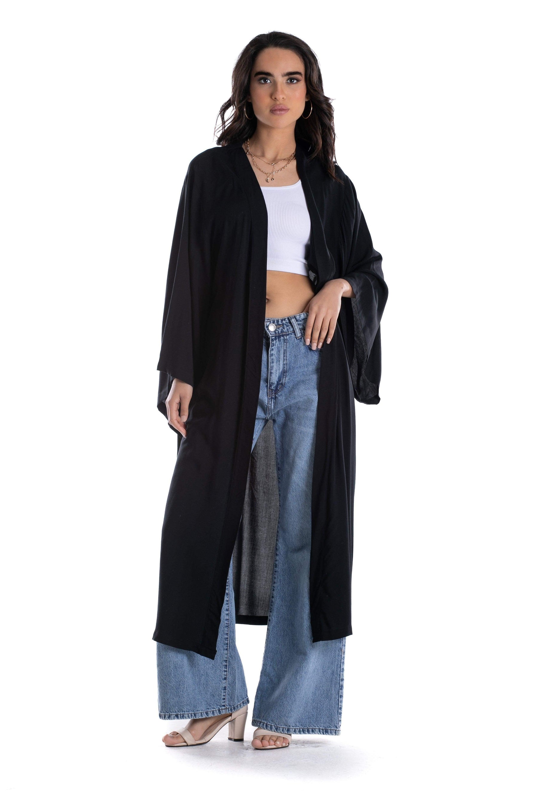 Back Eye Embroidery Kimono - Carina - كارينا