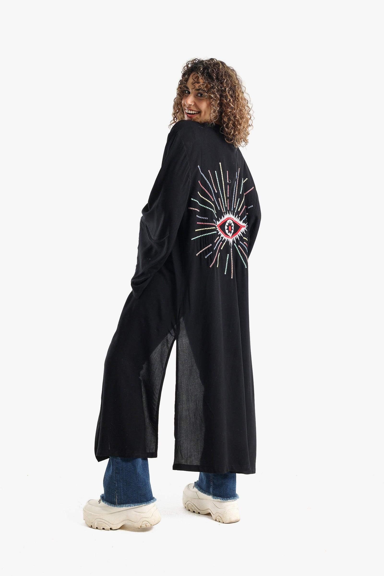 Back Eye Embroidery Kimono - Carina - كارينا