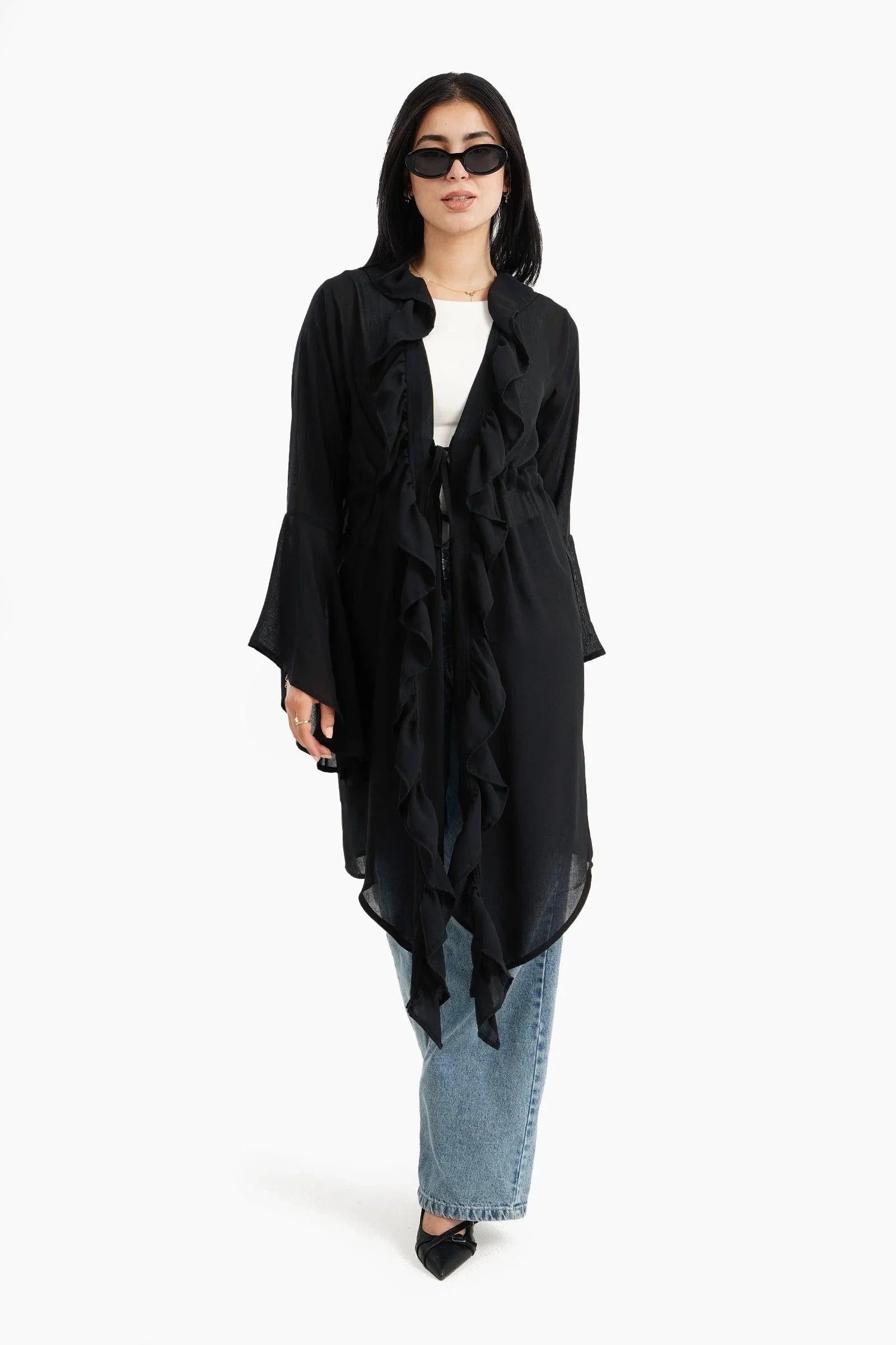 Beach Kimono with Ruffles - Carina - كارينا