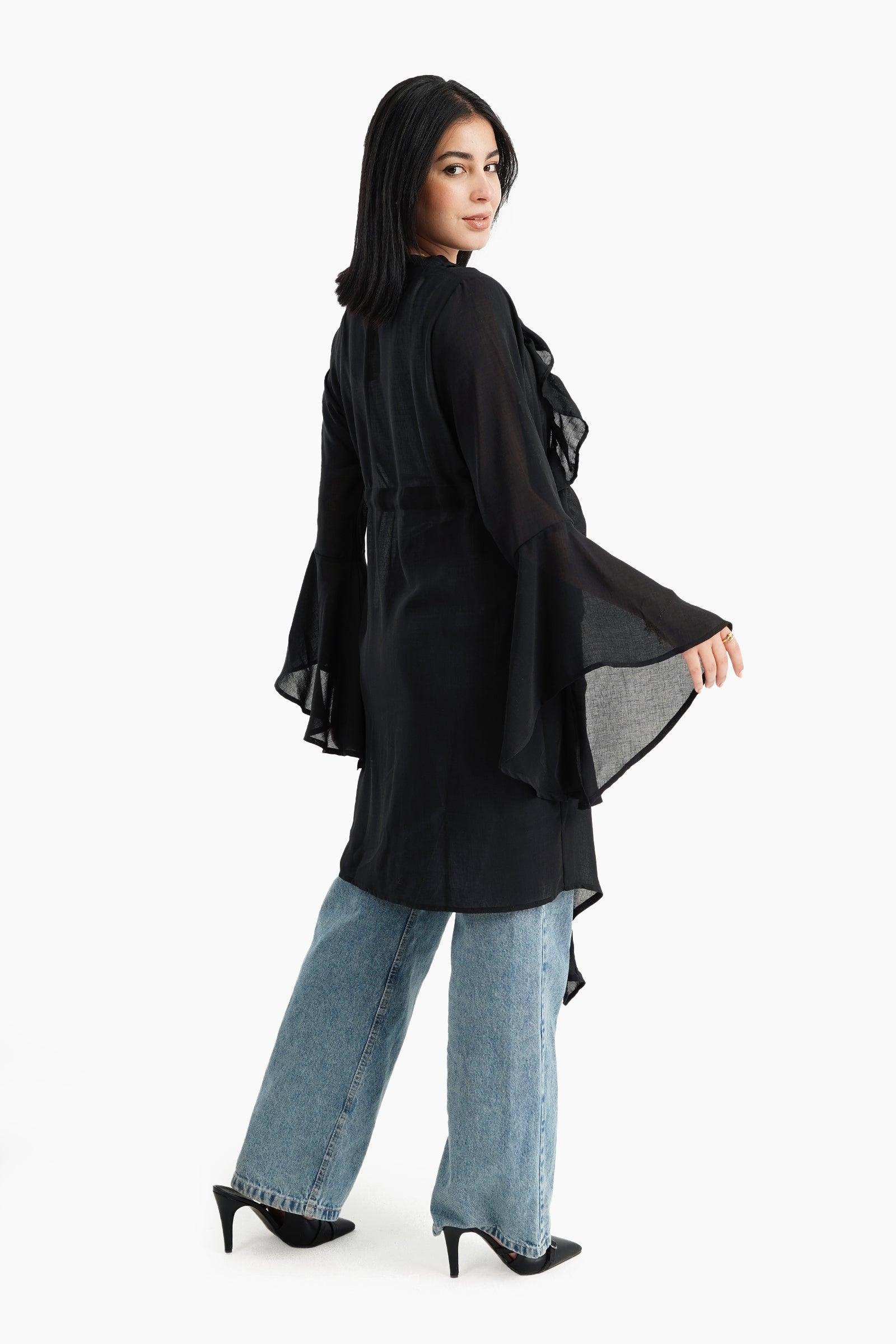 Beach Kimono with Ruffles - Carina - كارينا