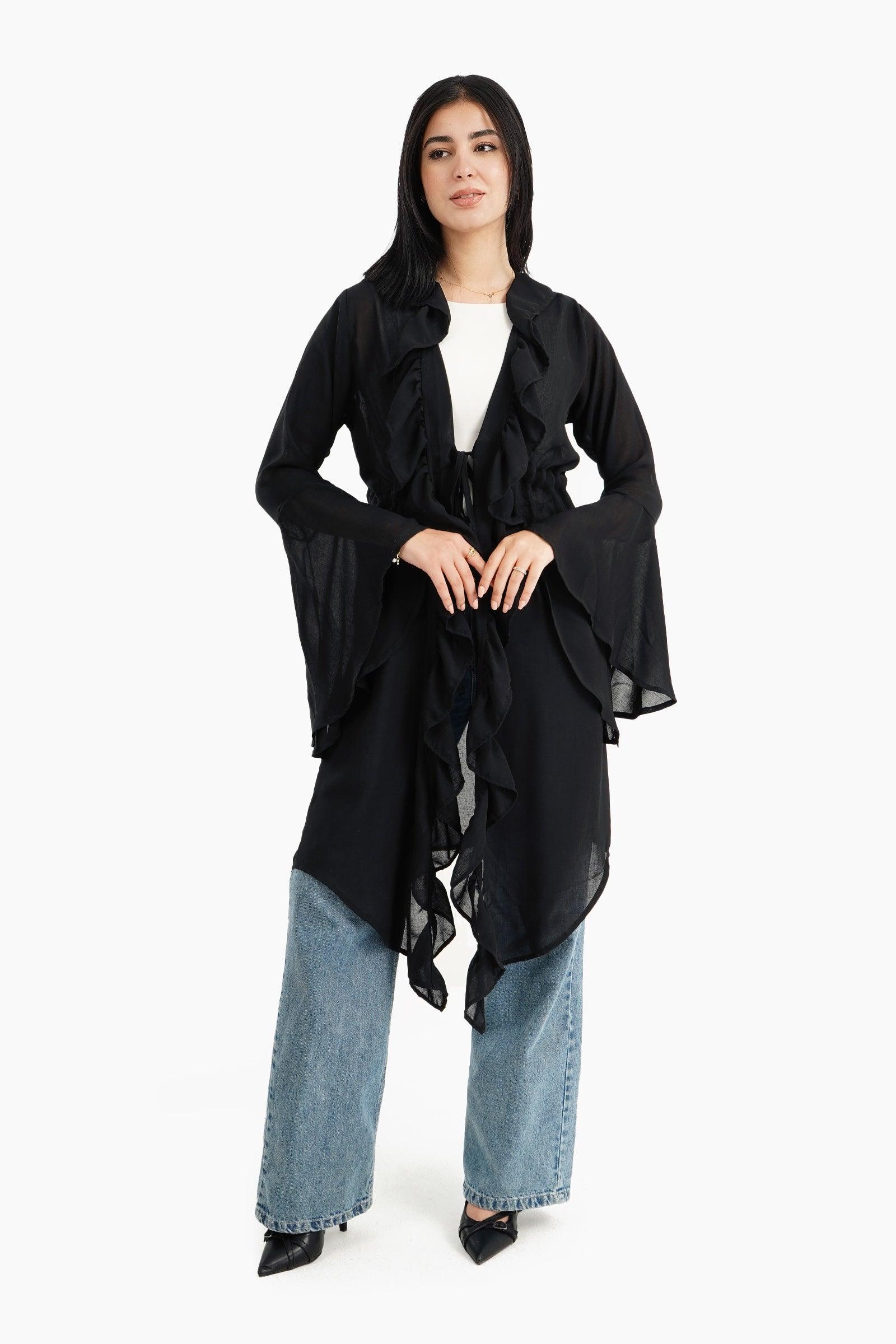 Beach Kimono with Ruffles - Carina - كارينا