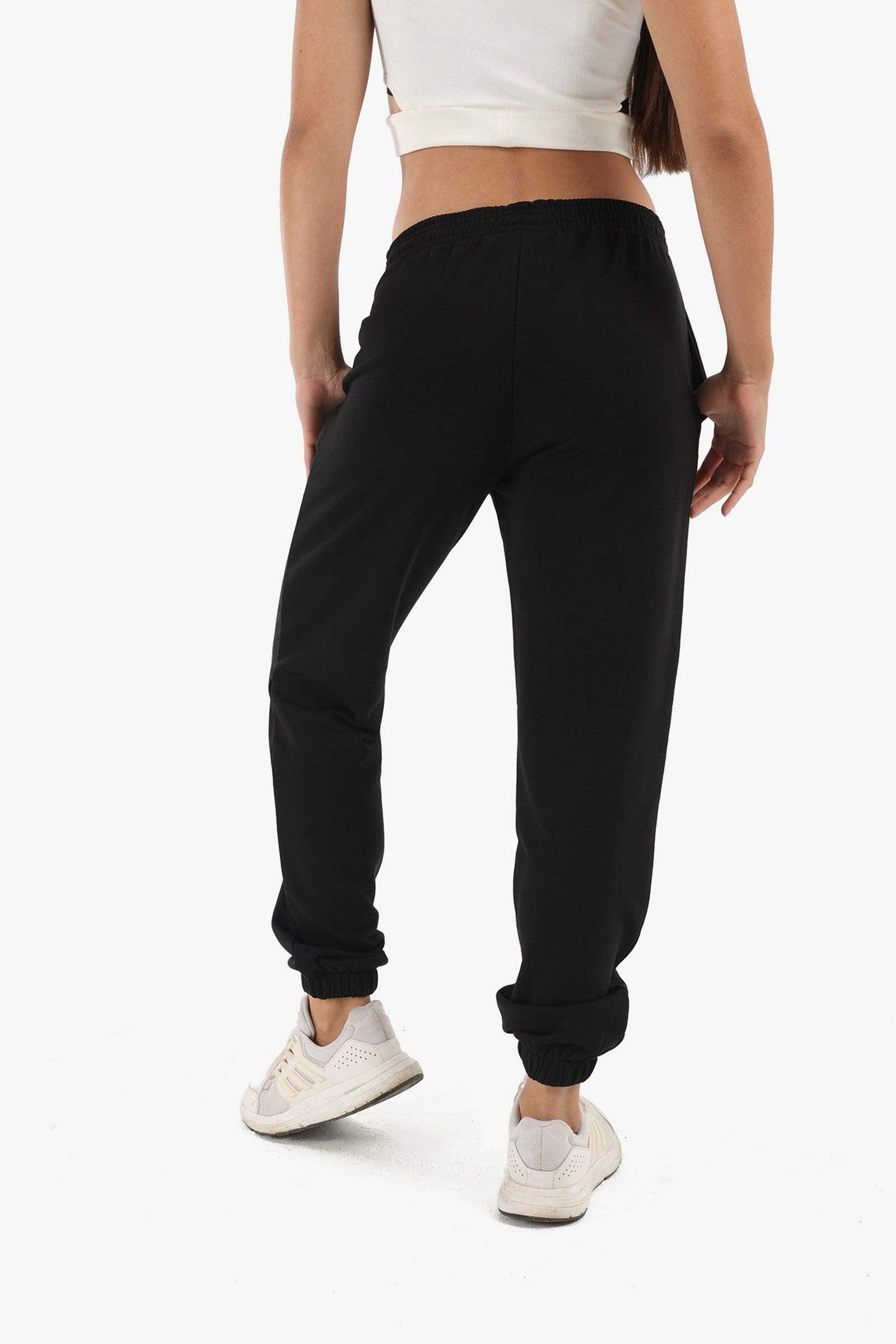 Black Printed Lounge Jogger - Carina - كارينا