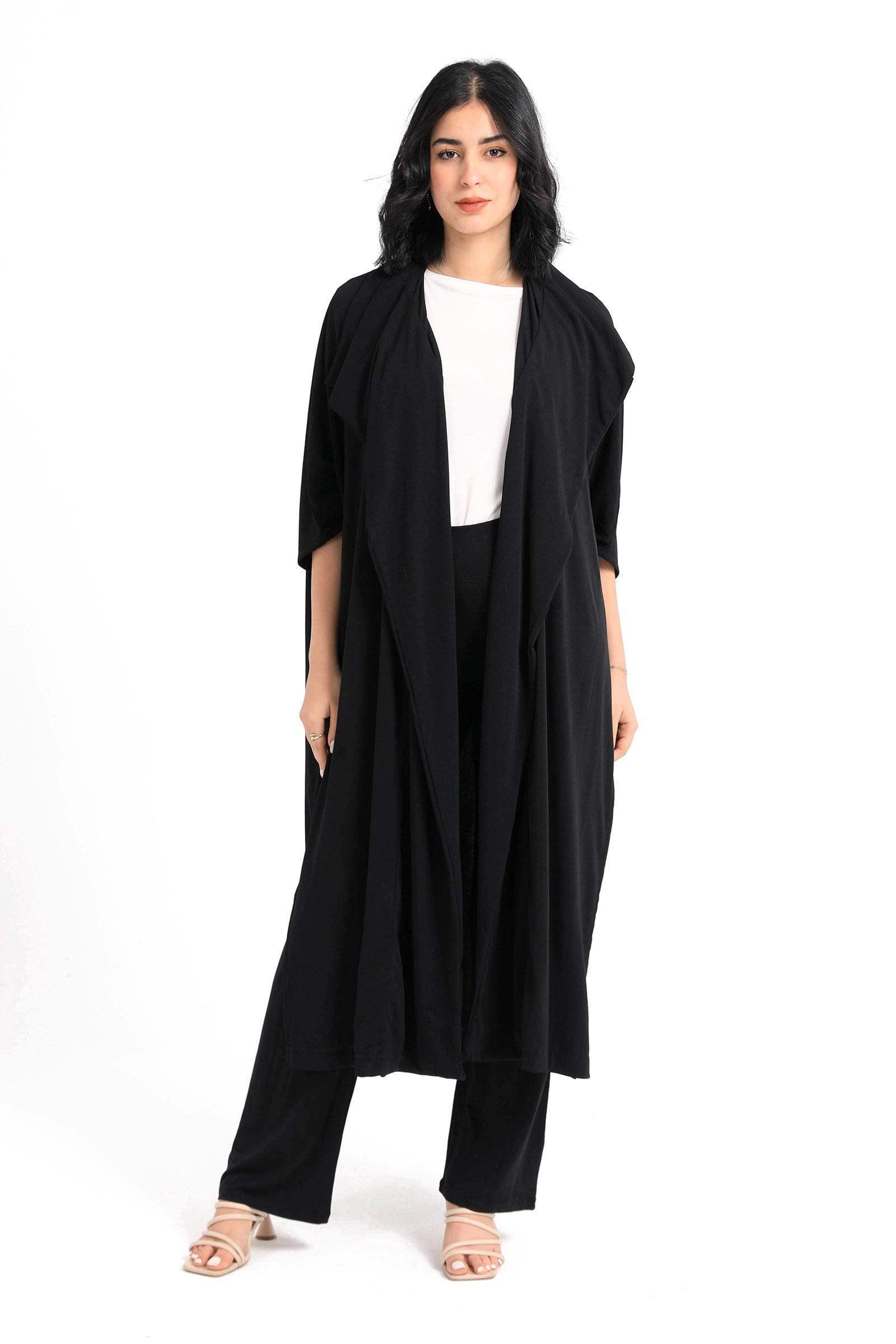 Black Straight Cut Pants - Carina - كارينا