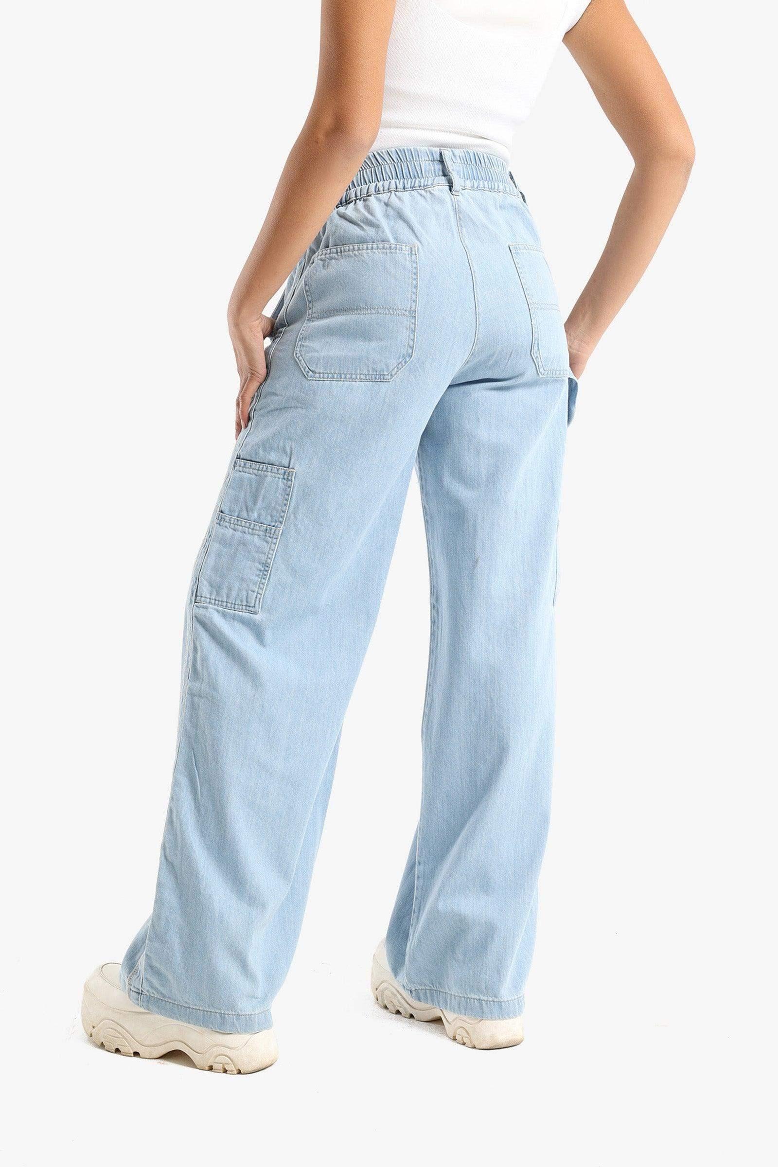 Blue Wide Leg Jeans - Carina - كارينا