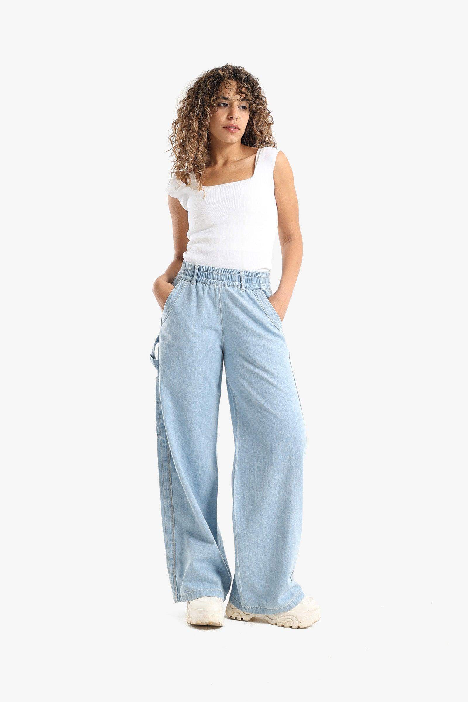 Blue Wide Leg Jeans - Carina - كارينا
