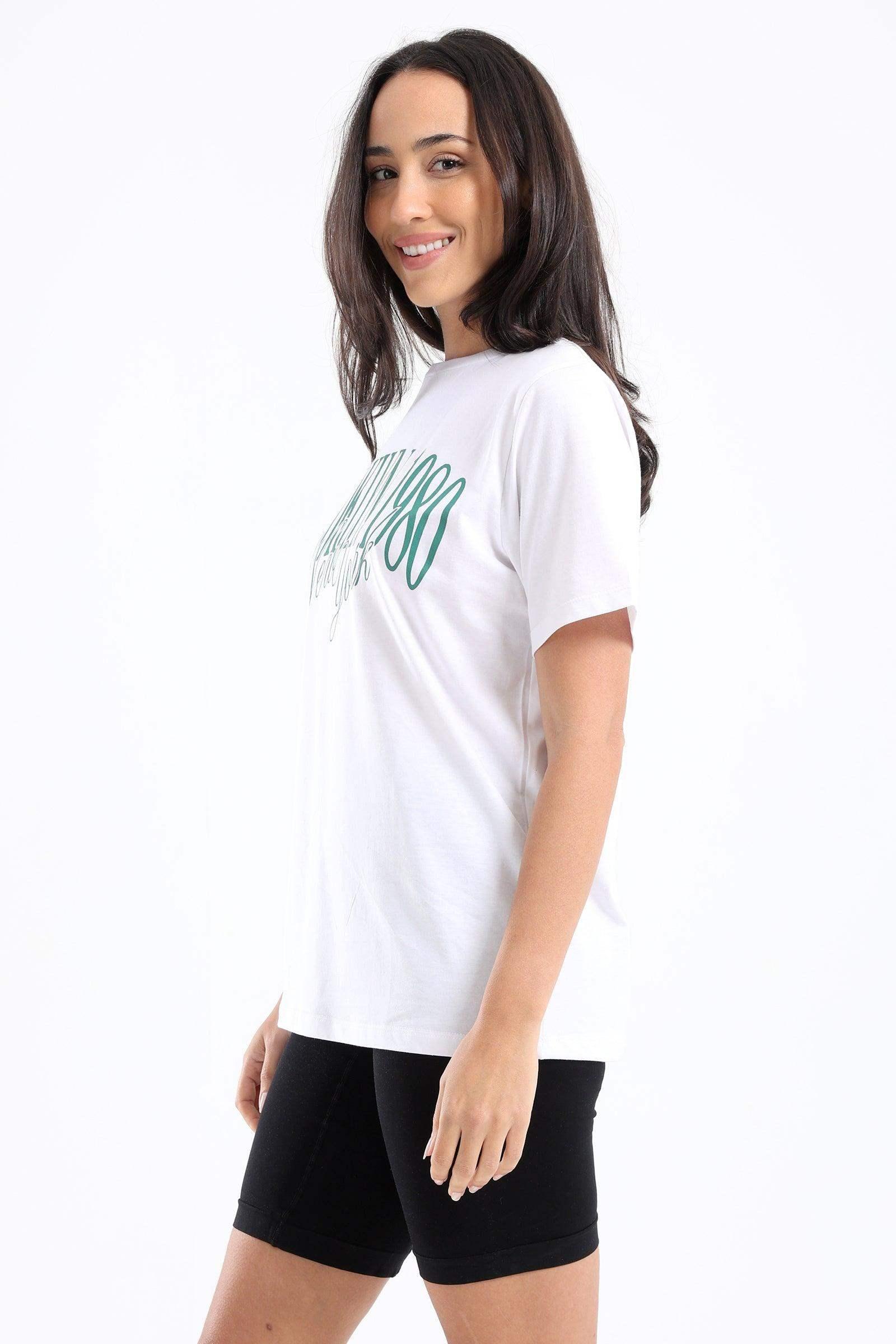 "Brooklyn 1980" Printed T-Shirt - Carina - كارينا