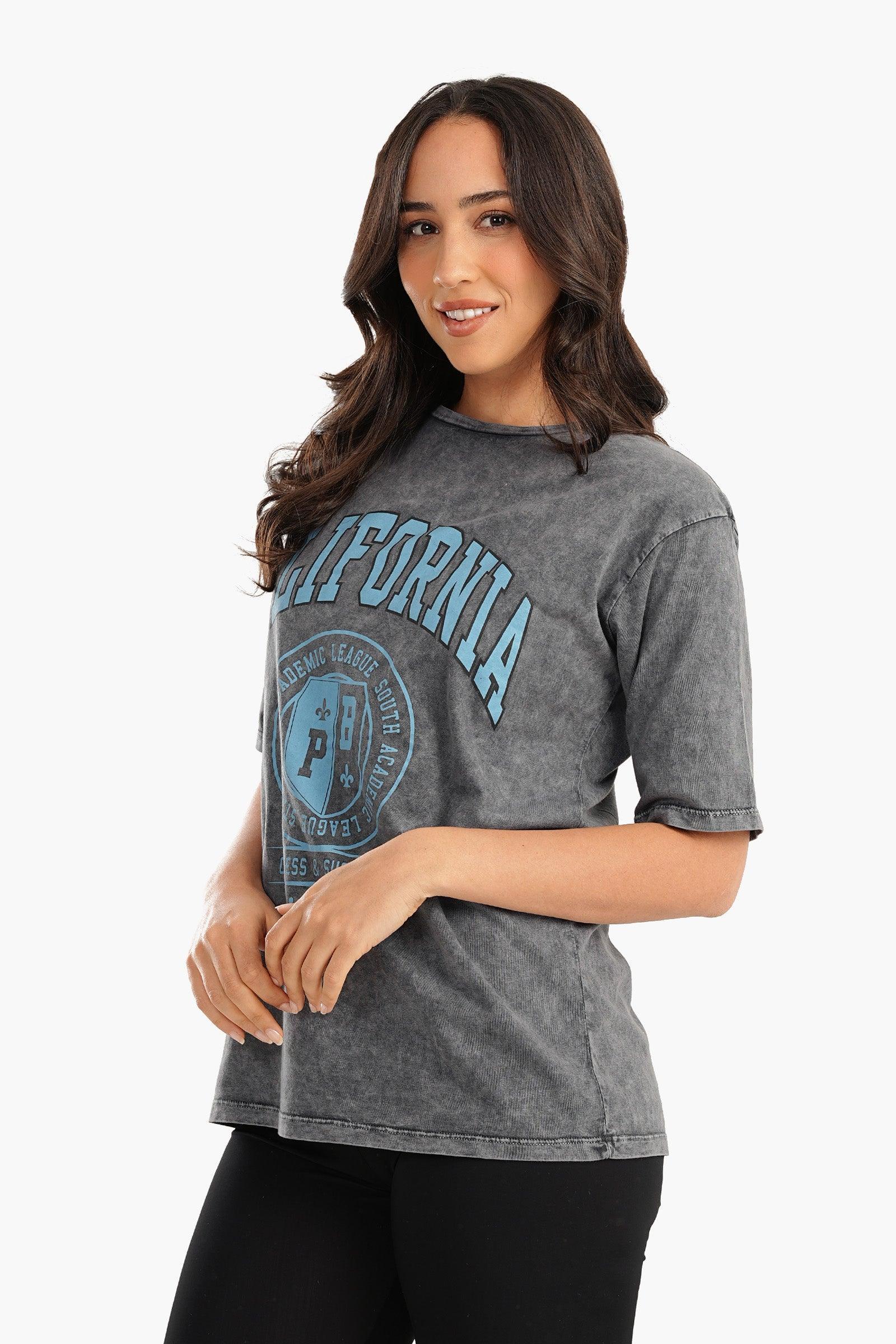 California Printed Lounge T-Shirt - Carina - كارينا