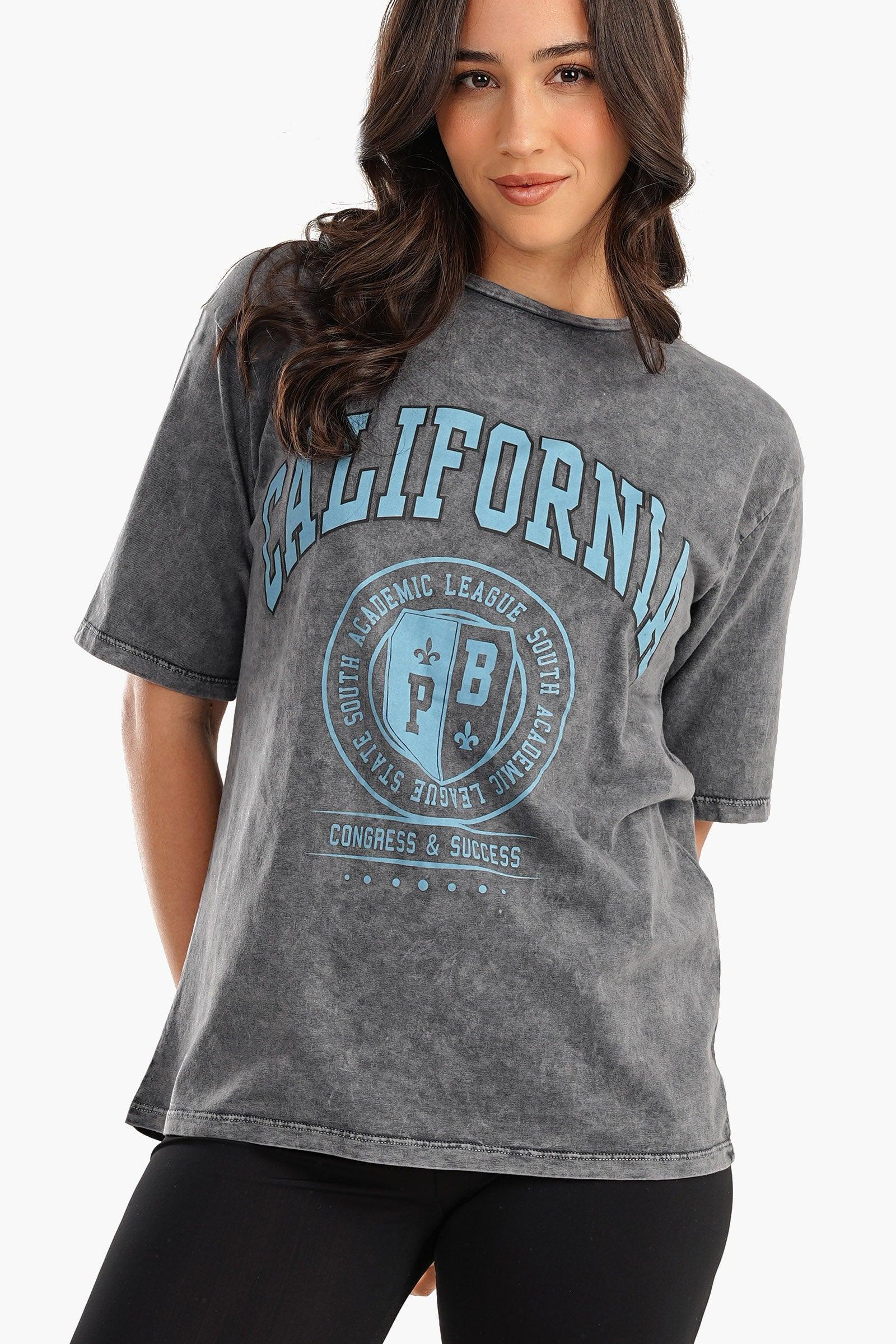 California Printed Lounge T-Shirt - Carina - كارينا