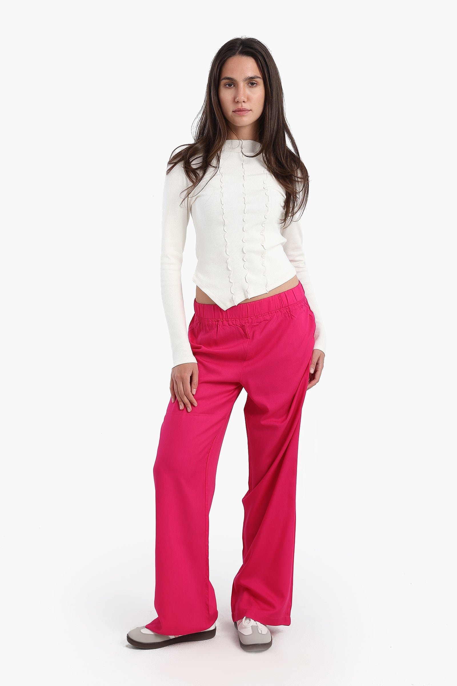 Asymmetrical Frilled Top