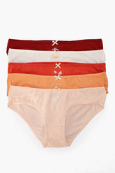Pack of 5 Colored Bikini Panties