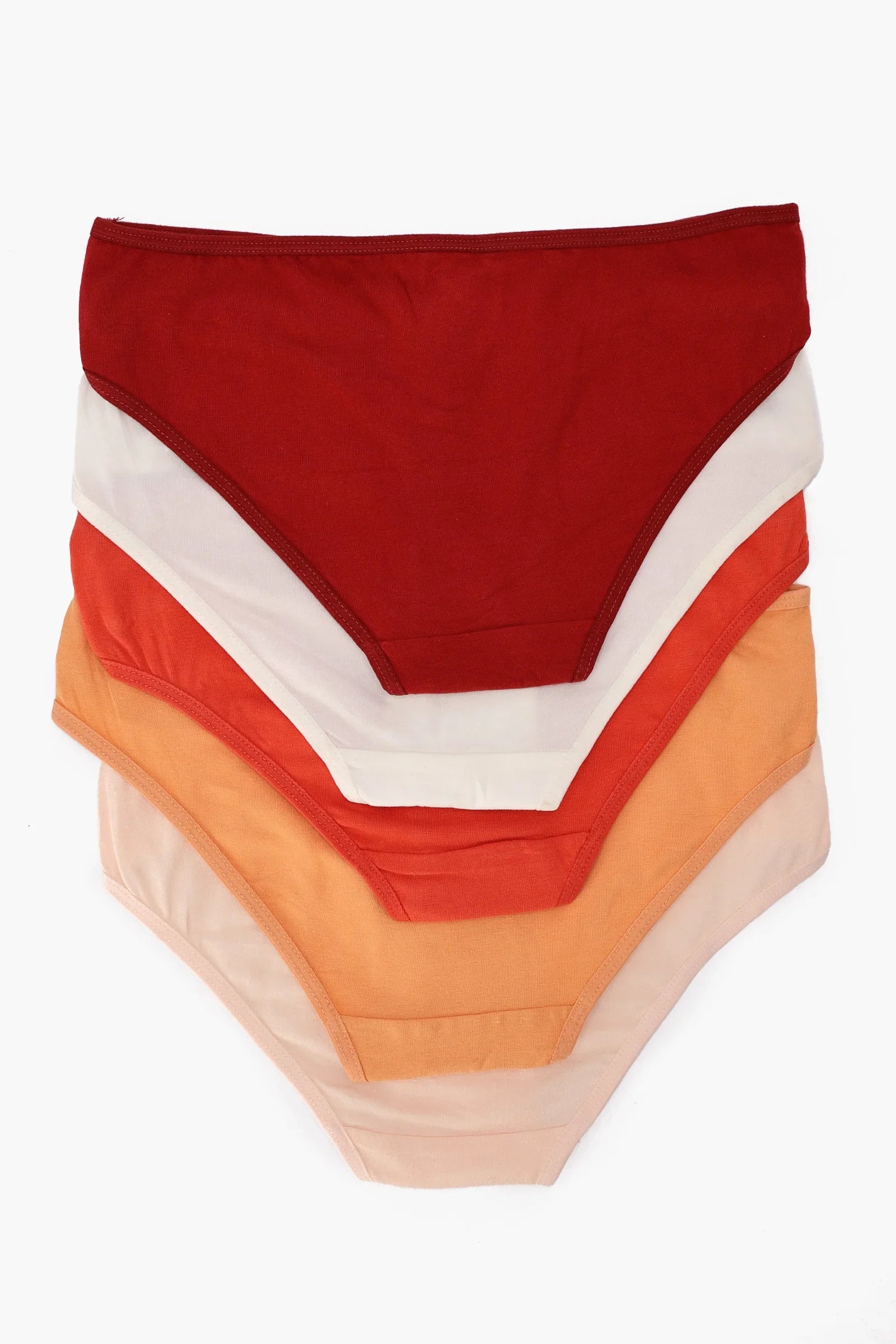 Pack of 5 Colored Bikini Panties