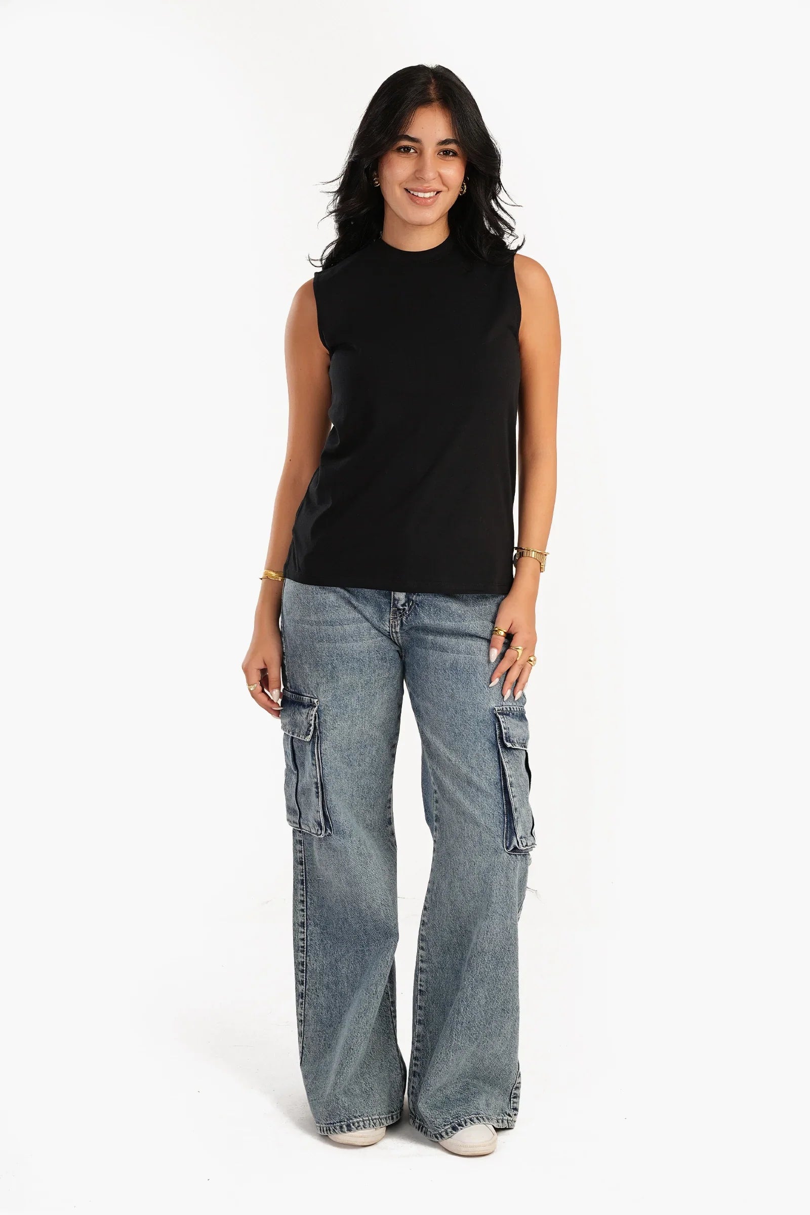 Basic Sleeveless T-Shirt
