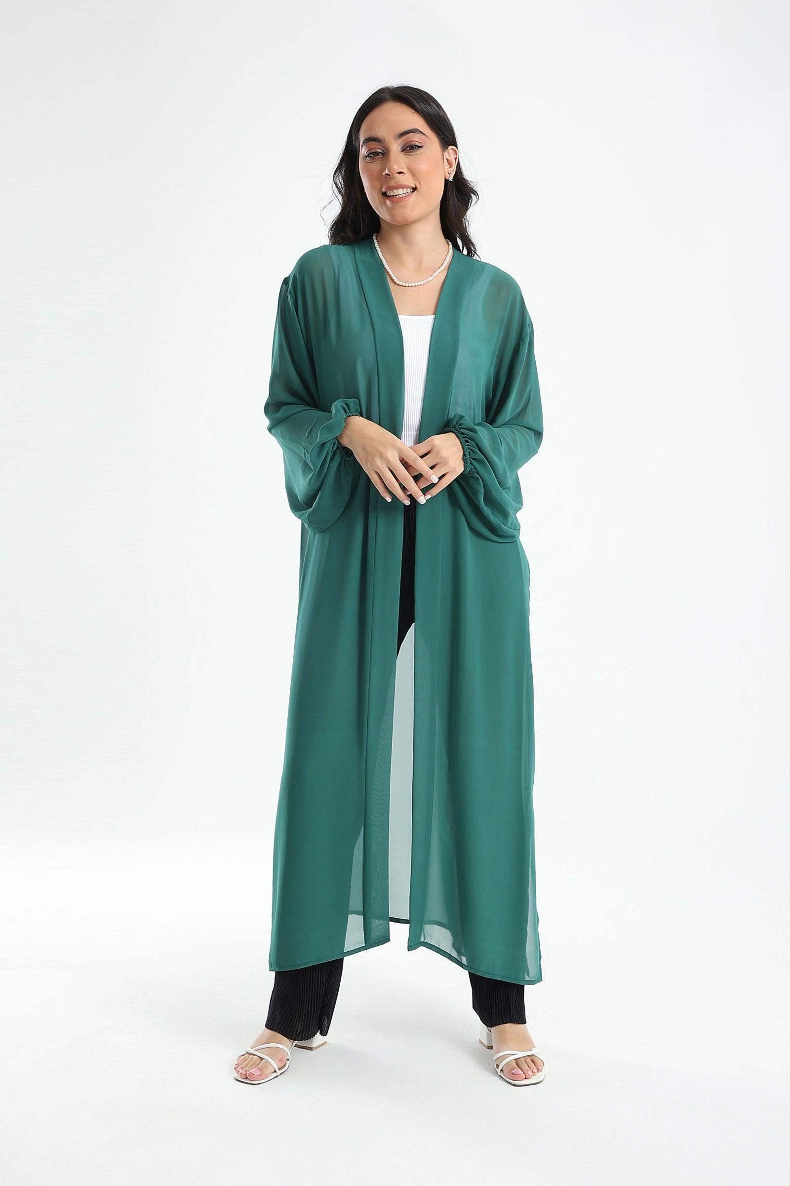 Chiffon Kimono with Side Slits - Carina - كارينا
