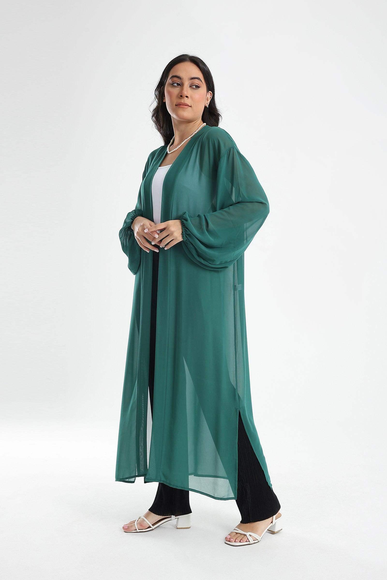 Chiffon Kimono with Side Slits - Carina - كارينا