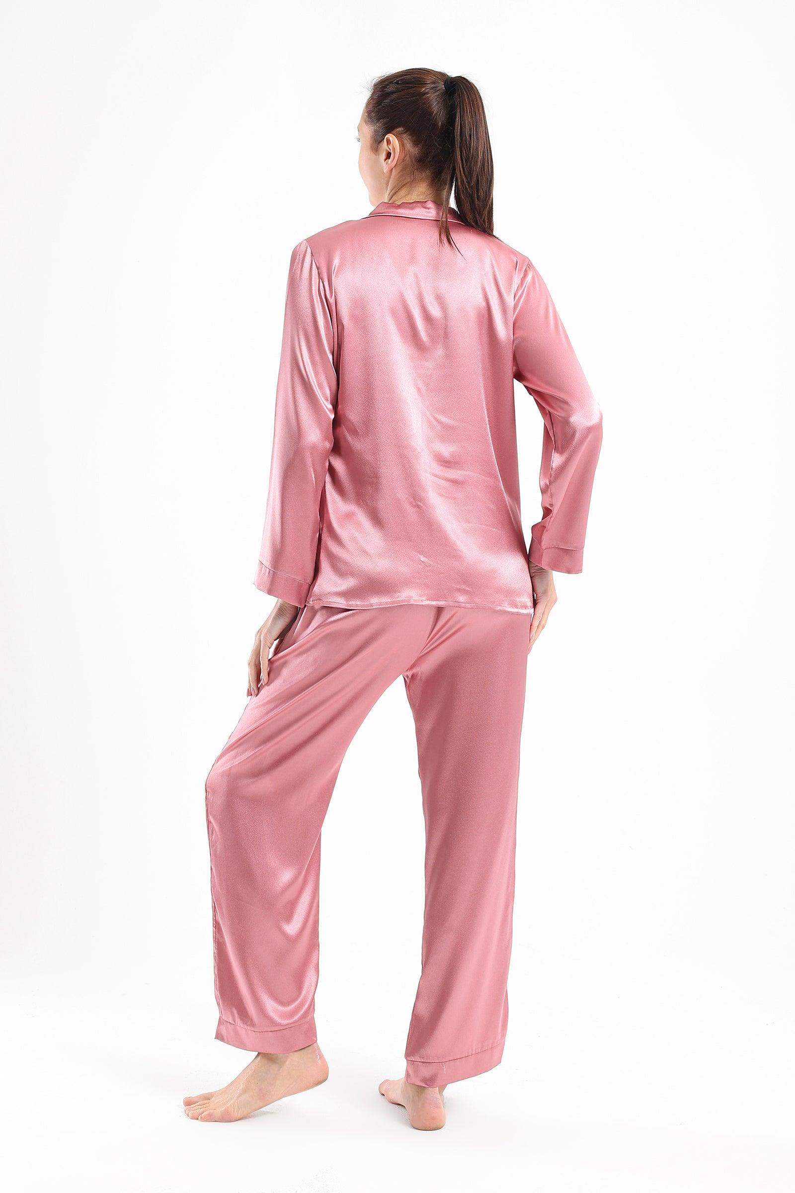 Classic Satin Pyjama Set - Carina - كارينا