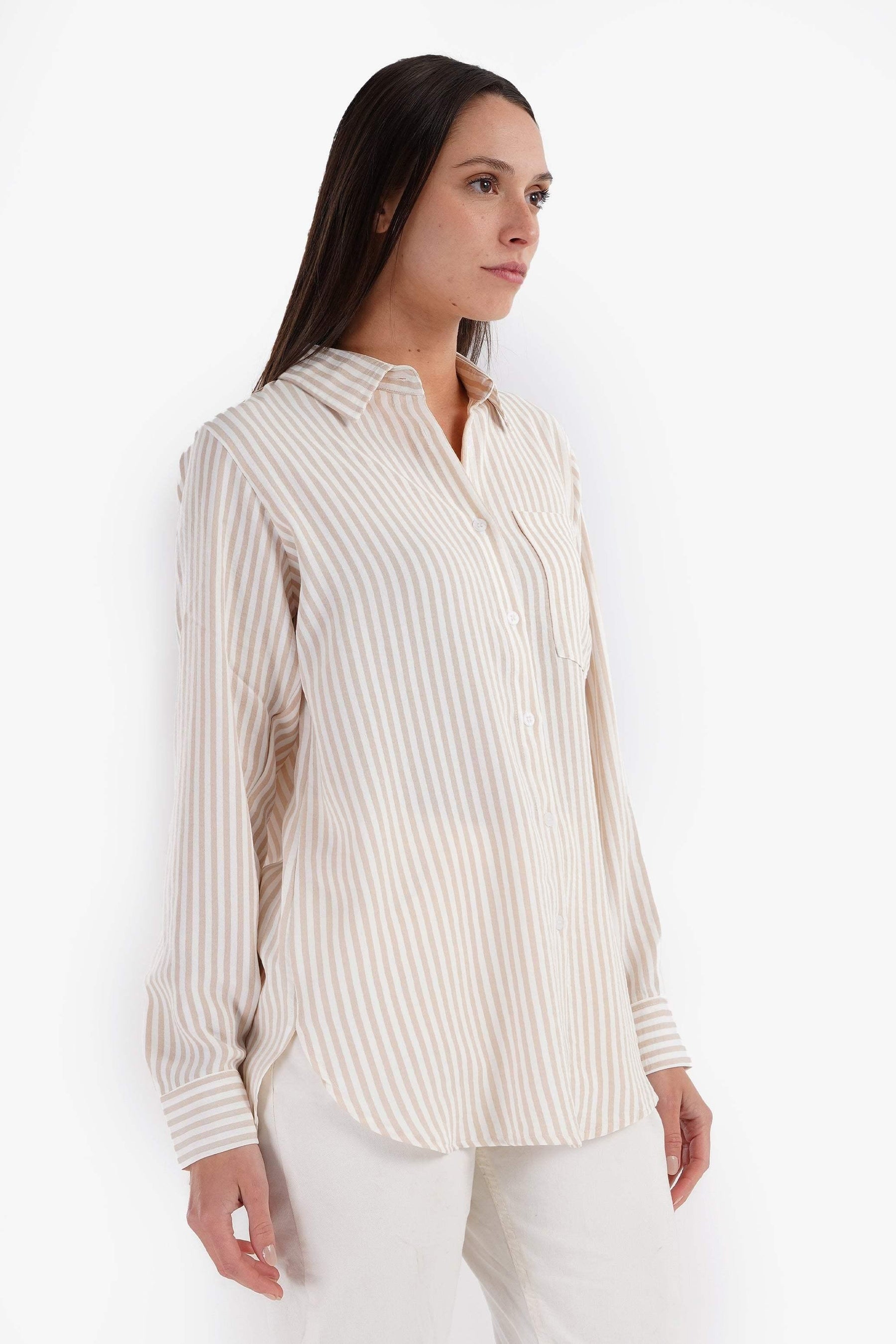 Collared Striped Shirt - Carina - كارينا