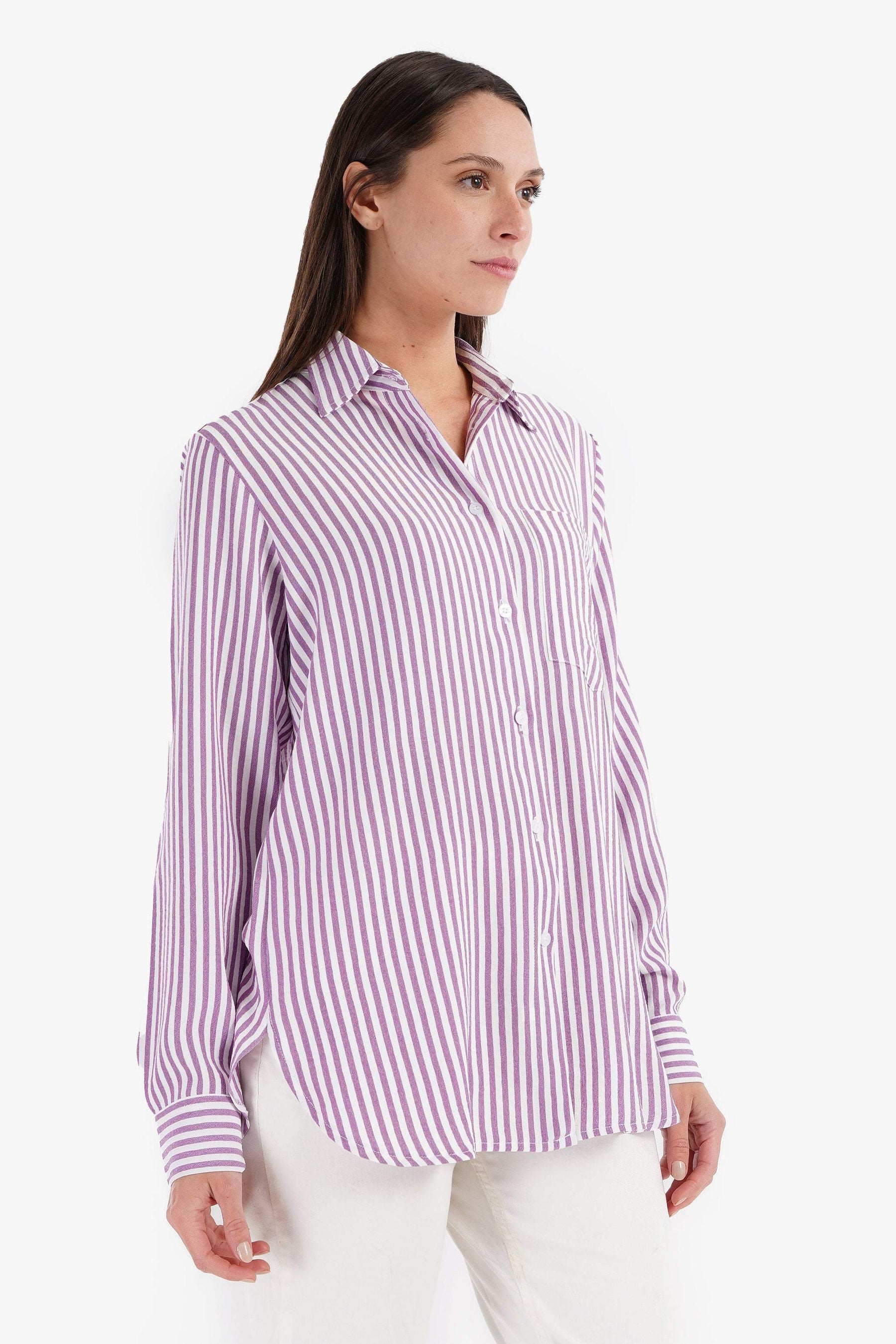 Collared Striped Shirt - Carina - كارينا