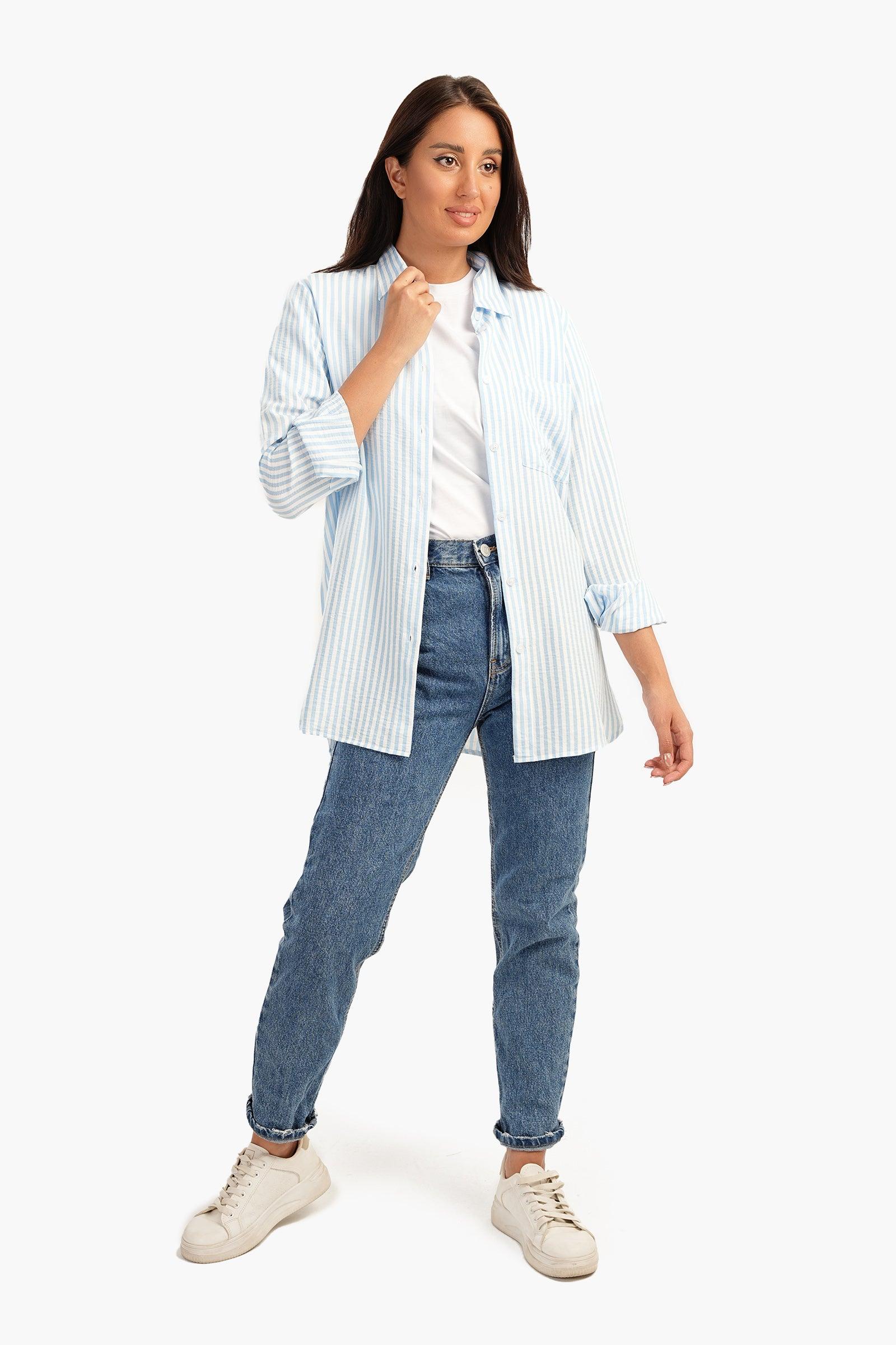 Collared Striped Shirt - Carina - كارينا