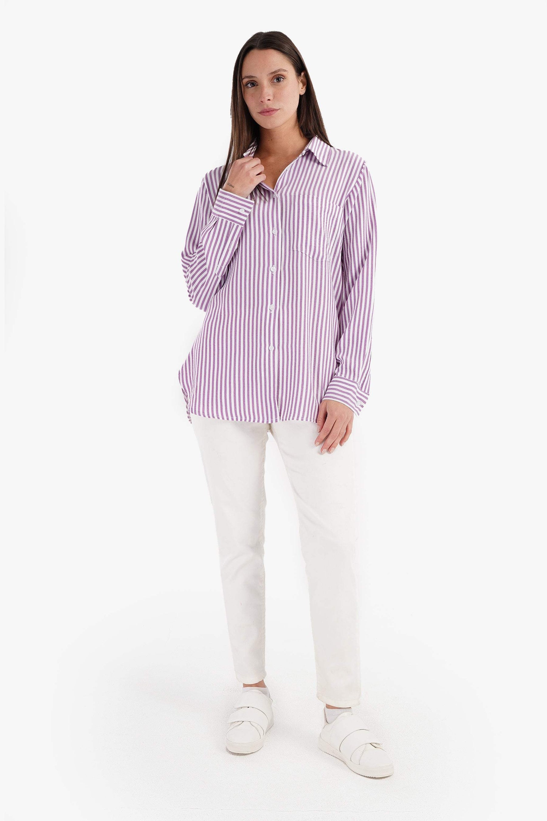 Collared Striped Shirt - Carina - كارينا