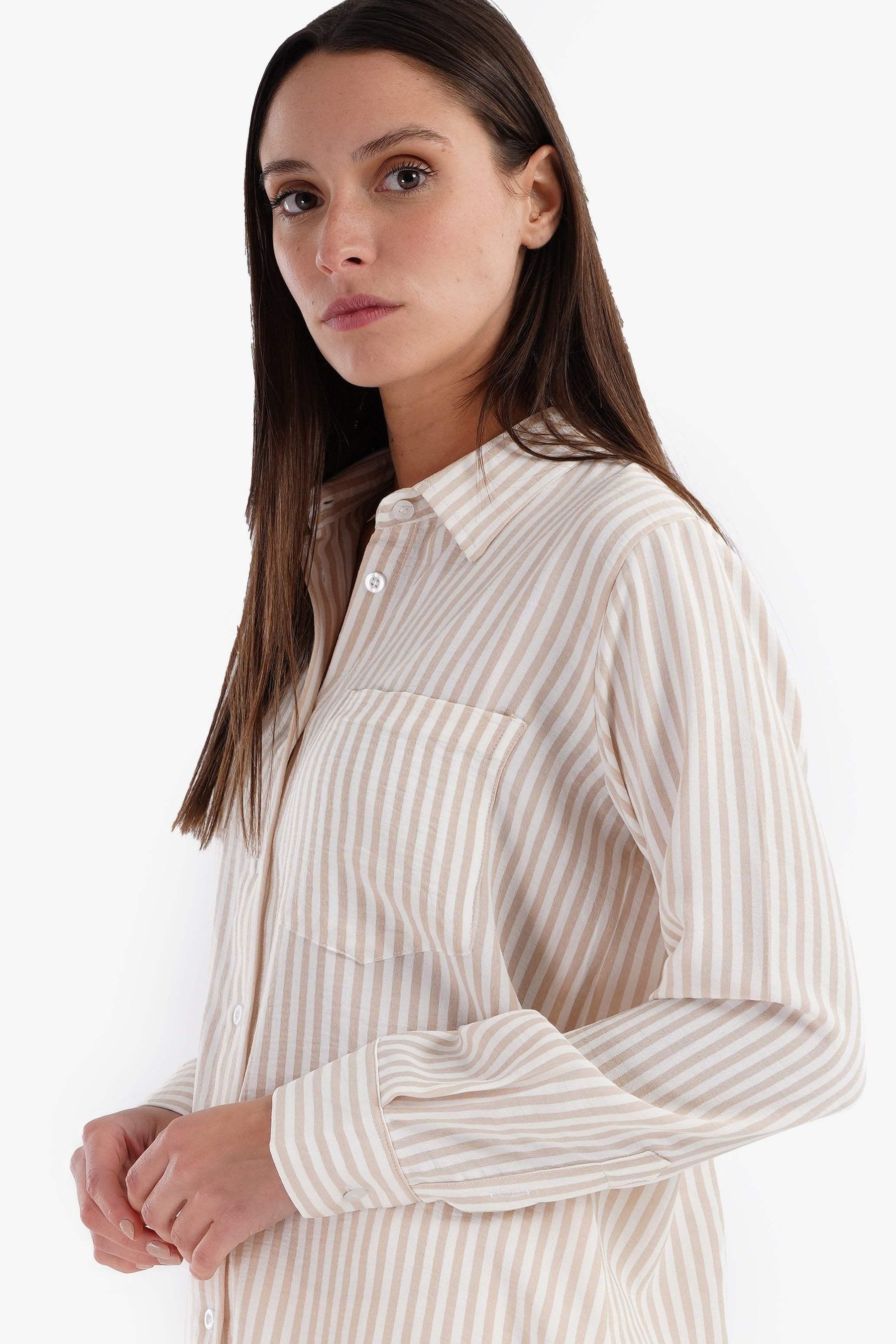 Collared Striped Shirt - Carina - كارينا