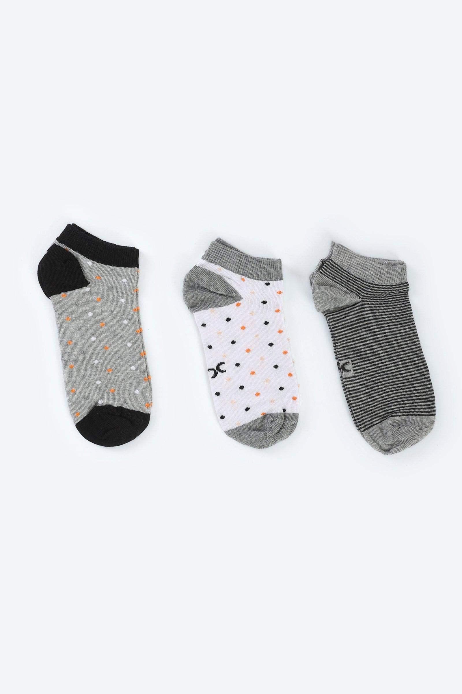 Colored Socks - 3 Pairs - Carina - كارينا