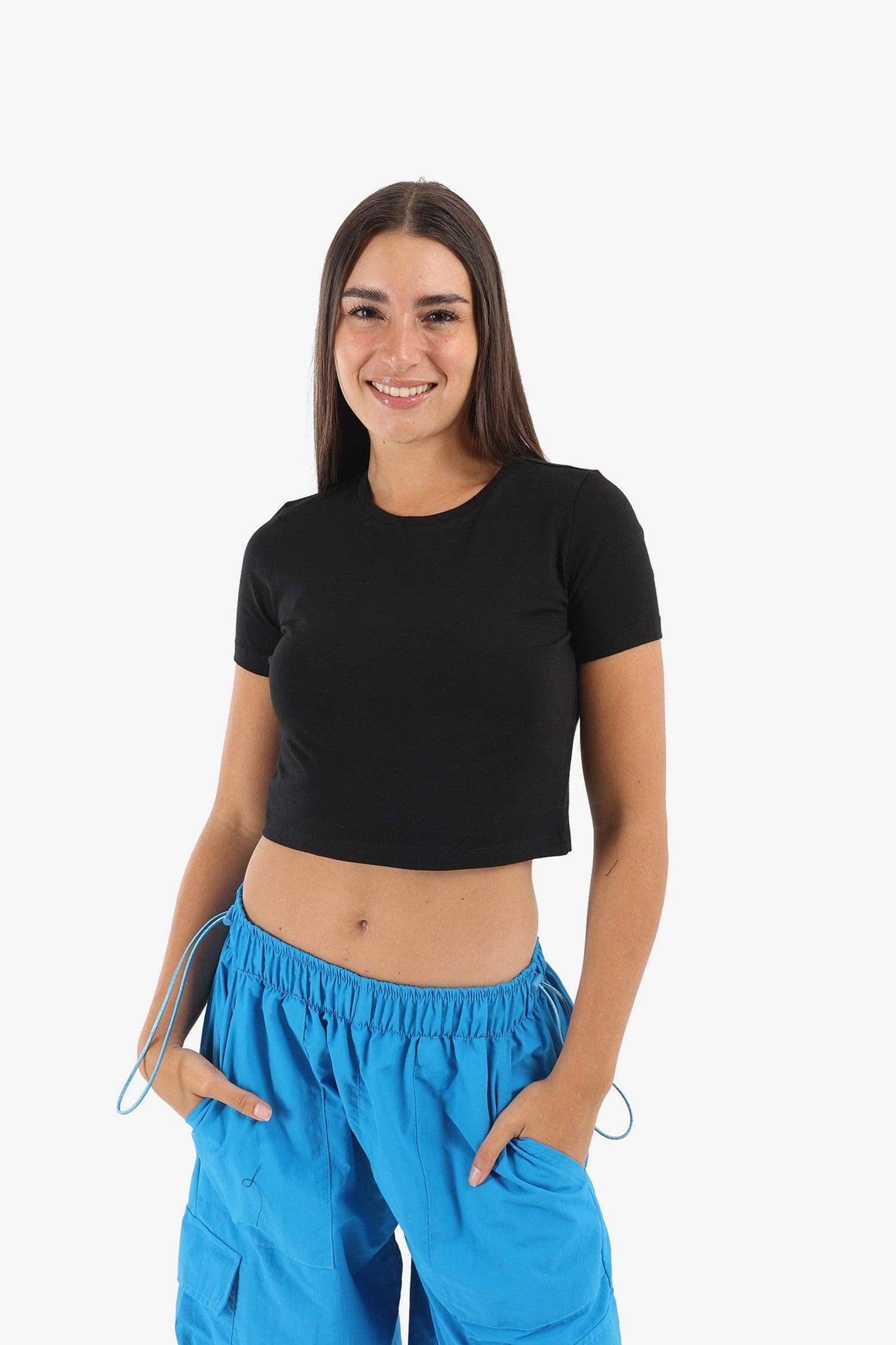 Cotton Basic Crop Top - Carina - كارينا