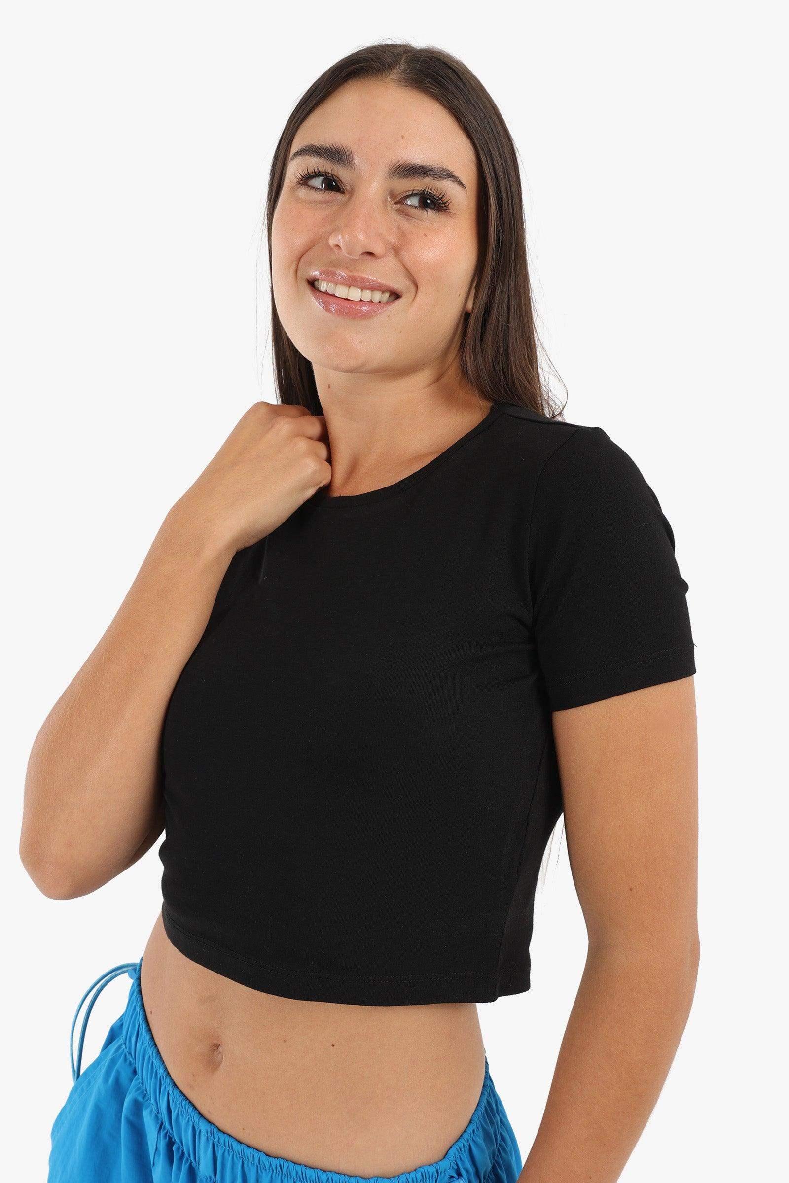 Cotton Basic Crop Top - Carina - كارينا