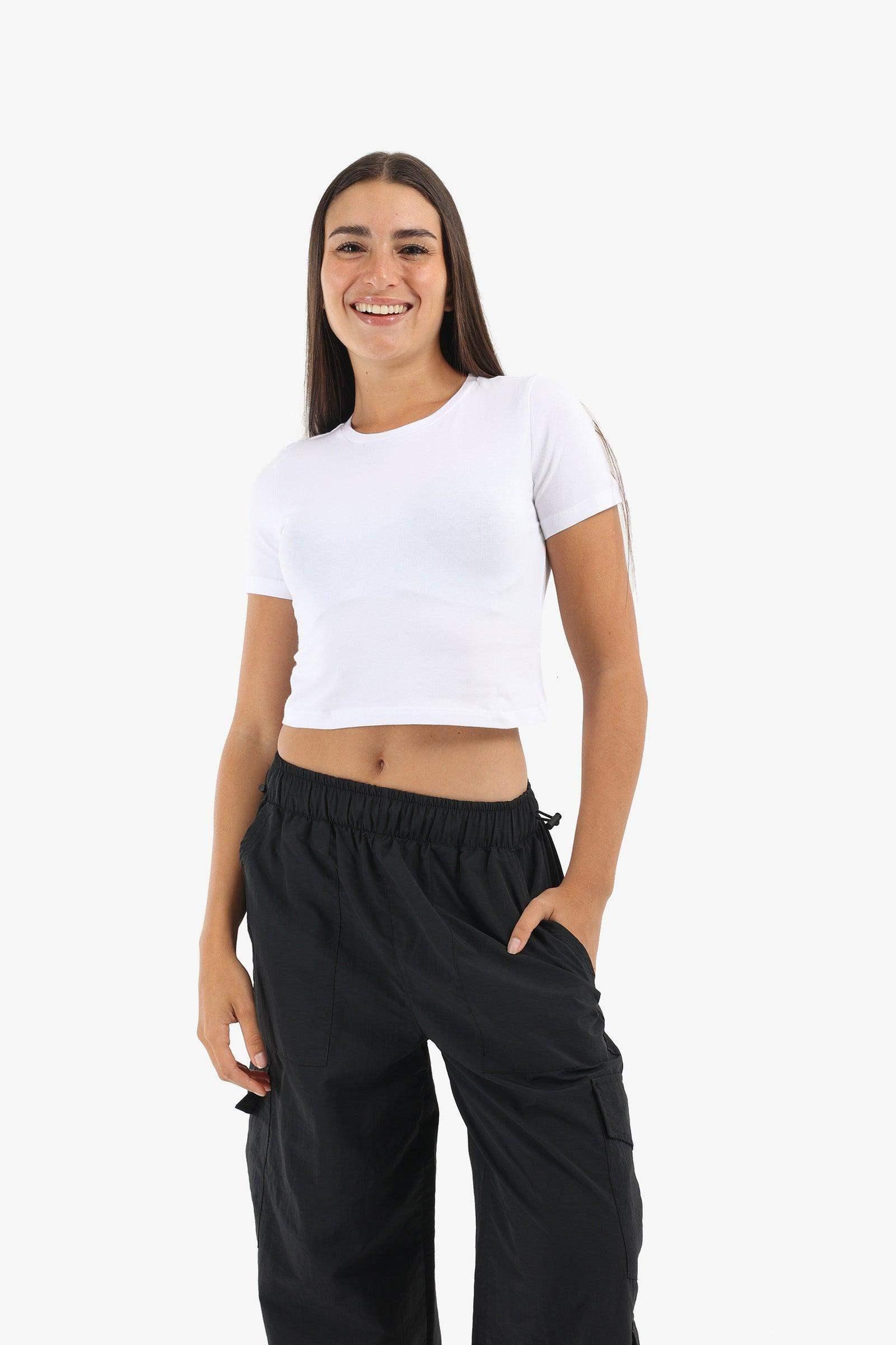 Cotton Basic Crop Top - Carina - كارينا