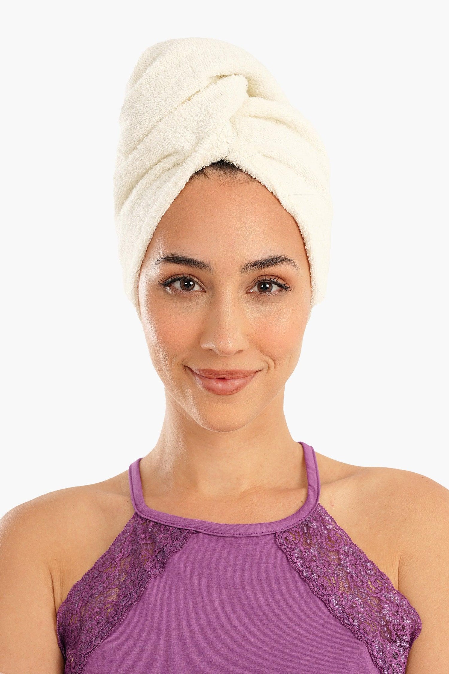 Cotton Hair Towel Wrap - Carina - كارينا