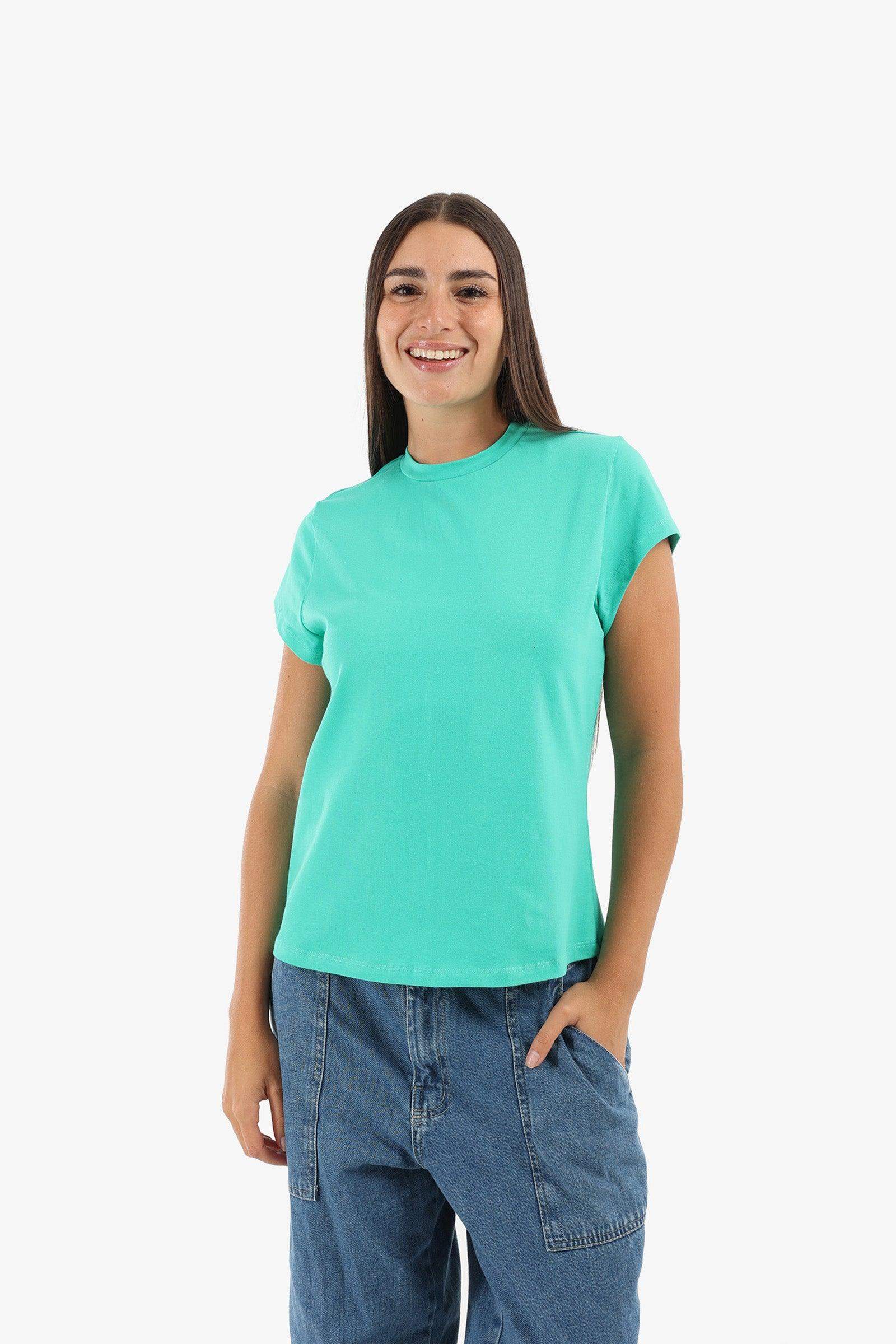 Cotton Regular Fit T-Shirt - Carina - كارينا