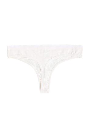 Cotton Thong Panty with Lace - Carina - كارينا