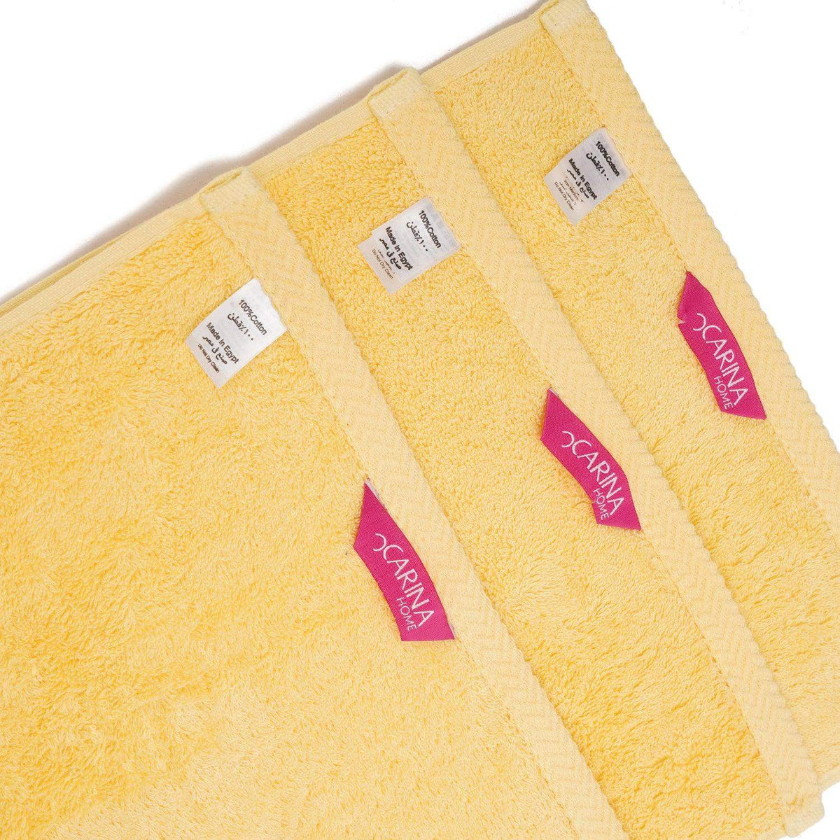 Cotton Towel - 3 Pcs - 30*30cm - Carina - كارينا
