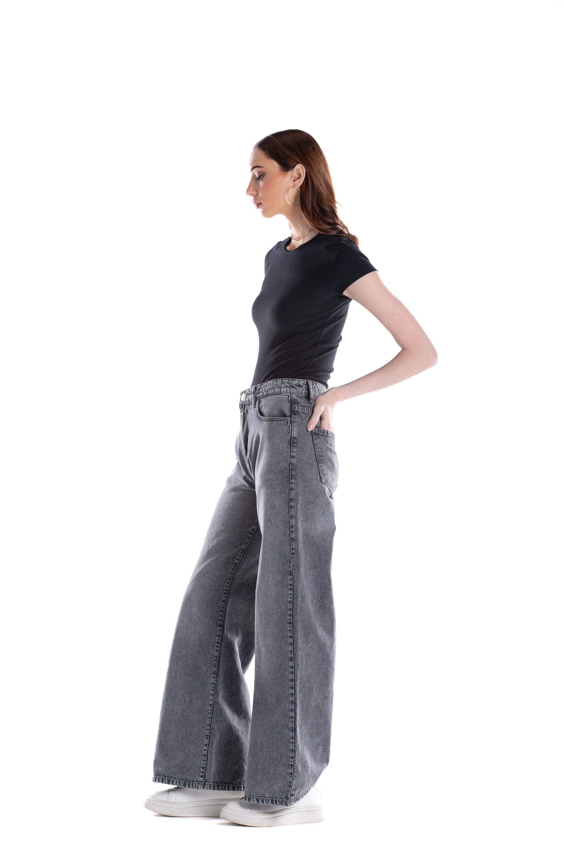 Crew Neck Cropped Top - Carina - كارينا