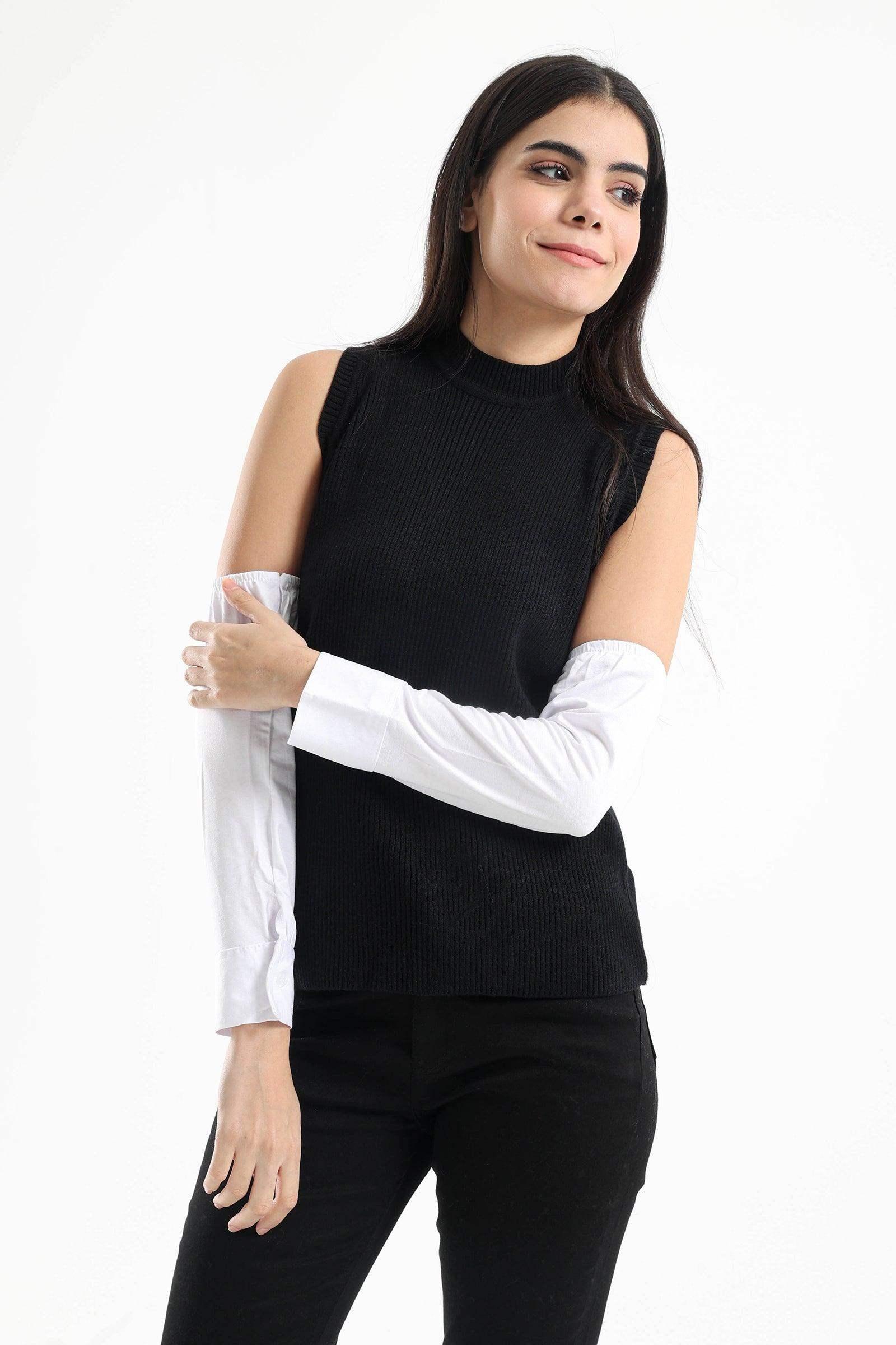 Detachable Sleeves with Buttoned Cuffs - Carina - كارينا