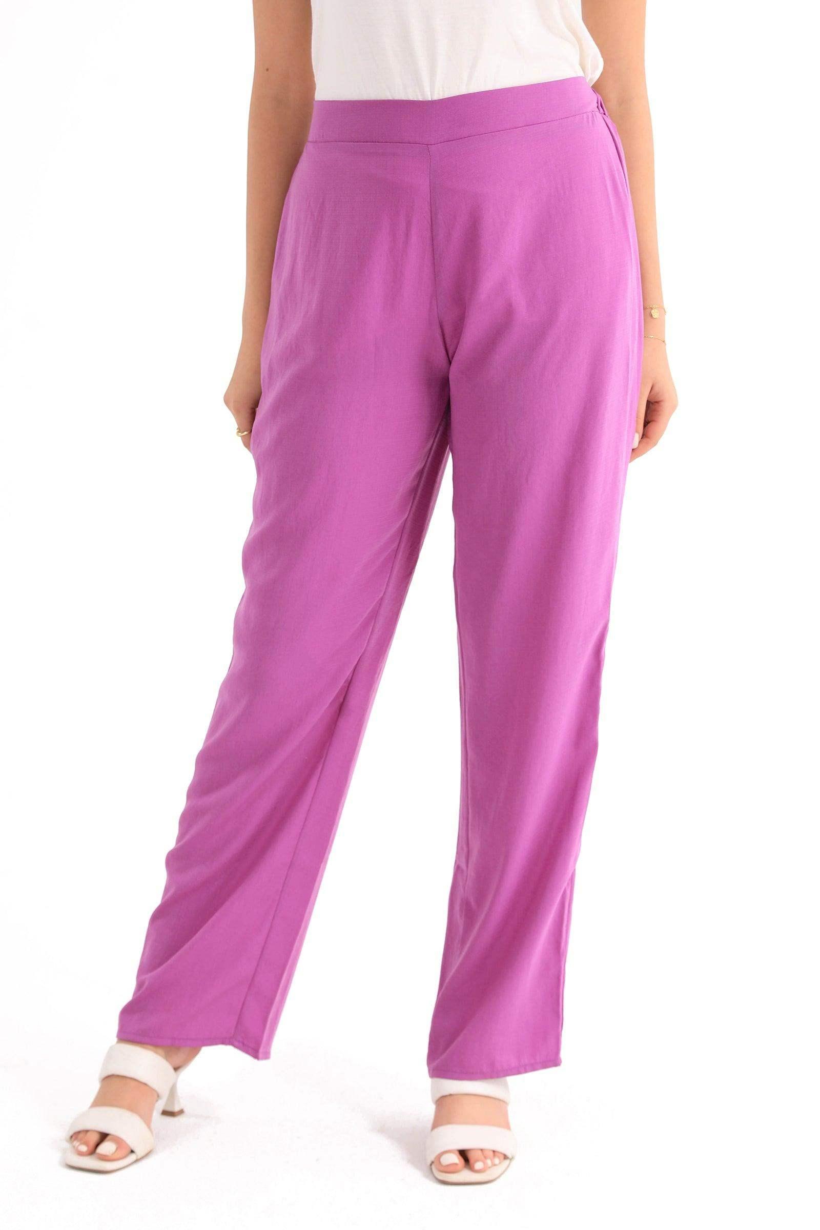 Flowy Straight Cut Pants - Carina - كارينا