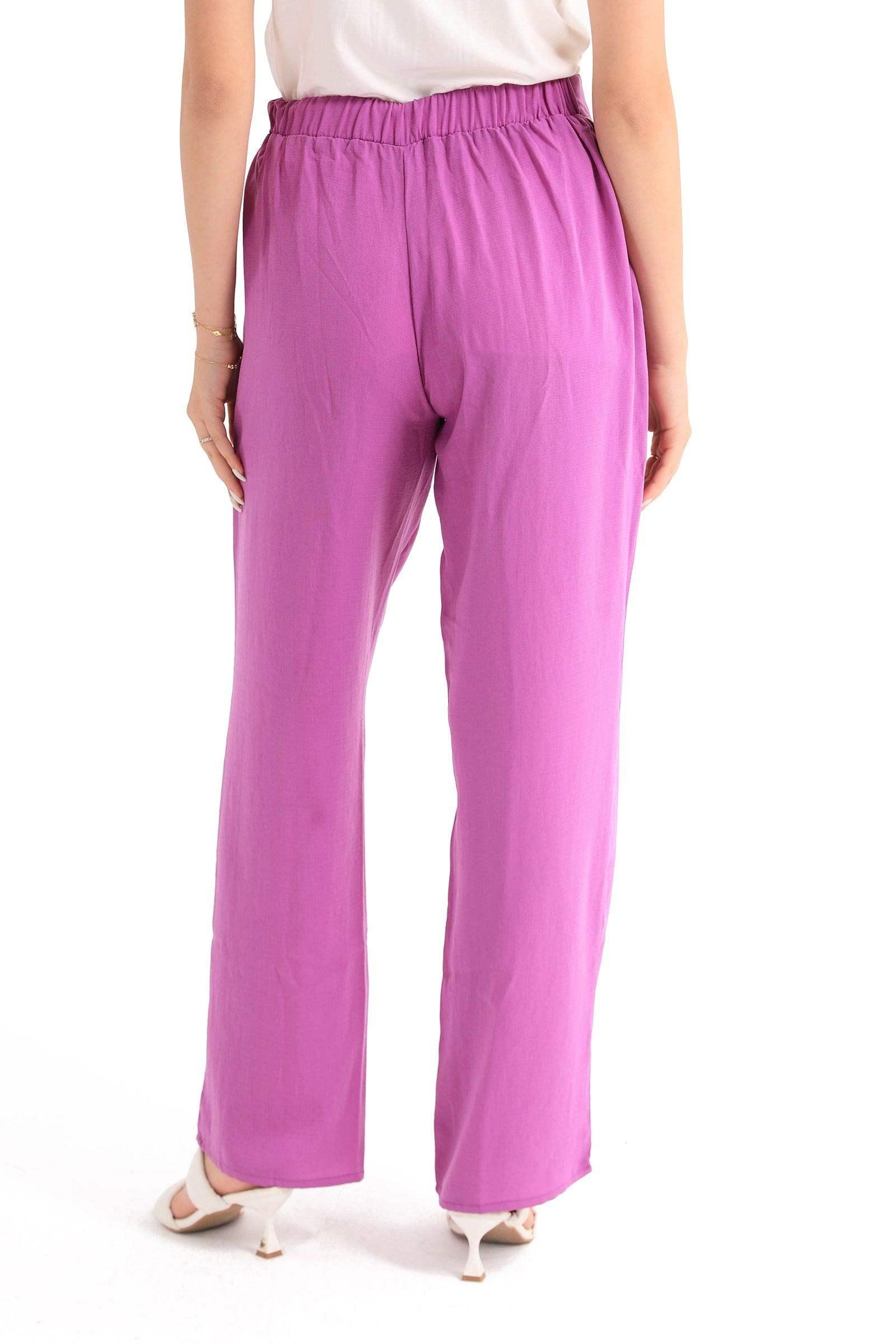 Flowy Straight Cut Pants - Carina - كارينا