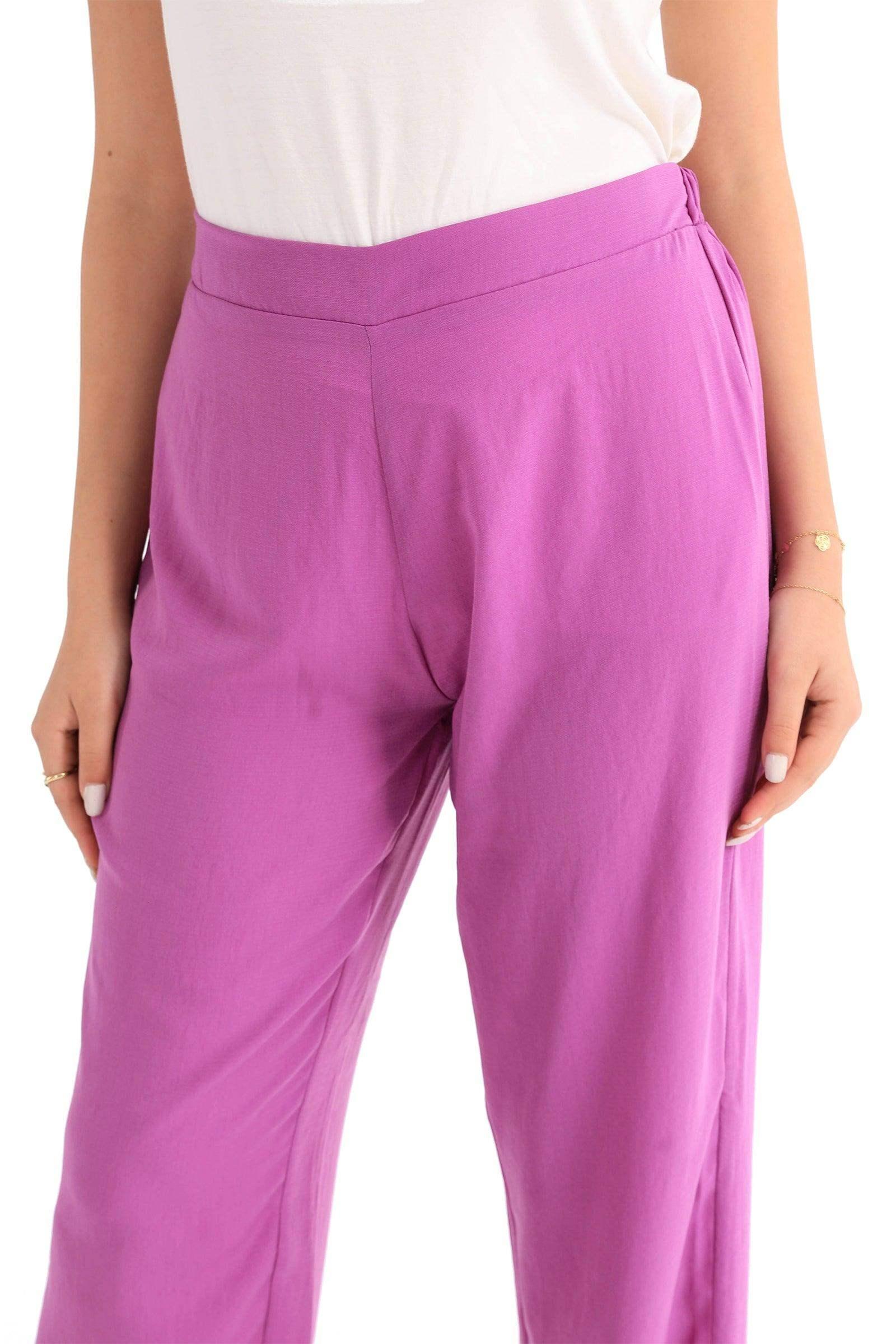 Flowy Straight Cut Pants - Carina - كارينا